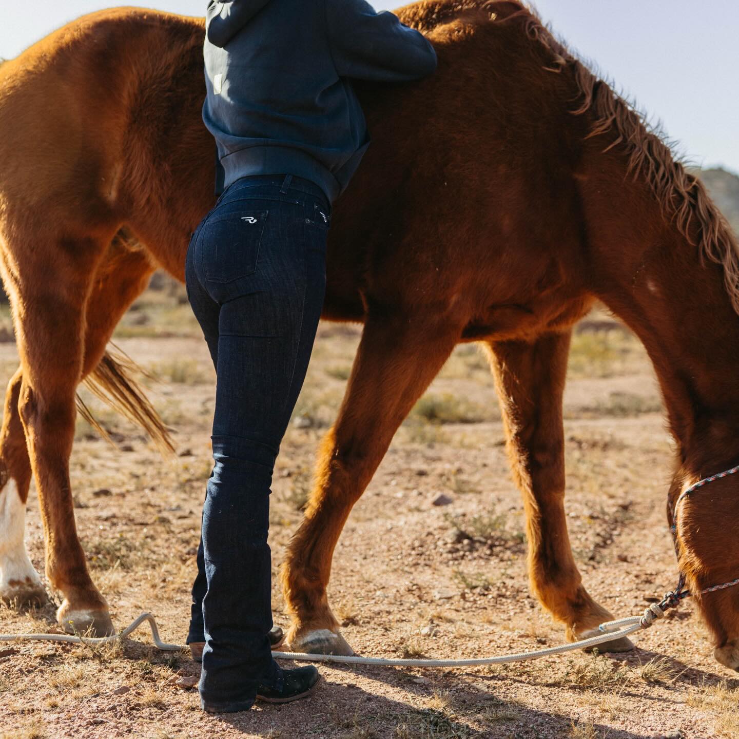 The Straight Leg CLEO’ Jeans are designed for all-day comfort and effortless style—whether you’re training horses or heading to a business meeting. A timeless dark denim that always works.
Explore all Denim fits online.
#RanchGirls #denim #ridindjeans #westernjeans #westerndenim