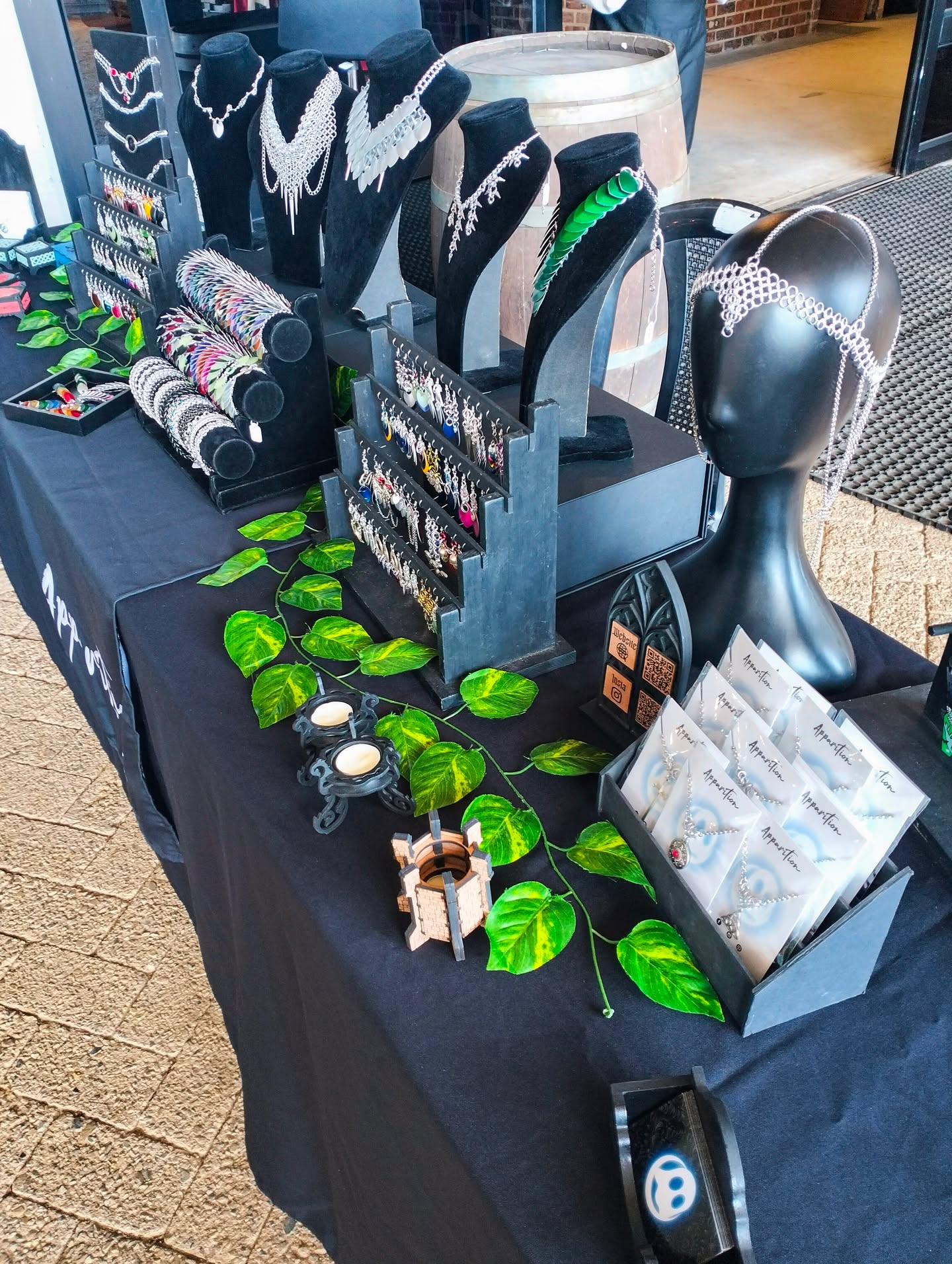 We had a great day at @root44stellenbosch last Saturday. We're so grateful for all the support! See you again soon! 🖤
#apparitionatelier #root44 #root44market #chainmaille #scalemaille