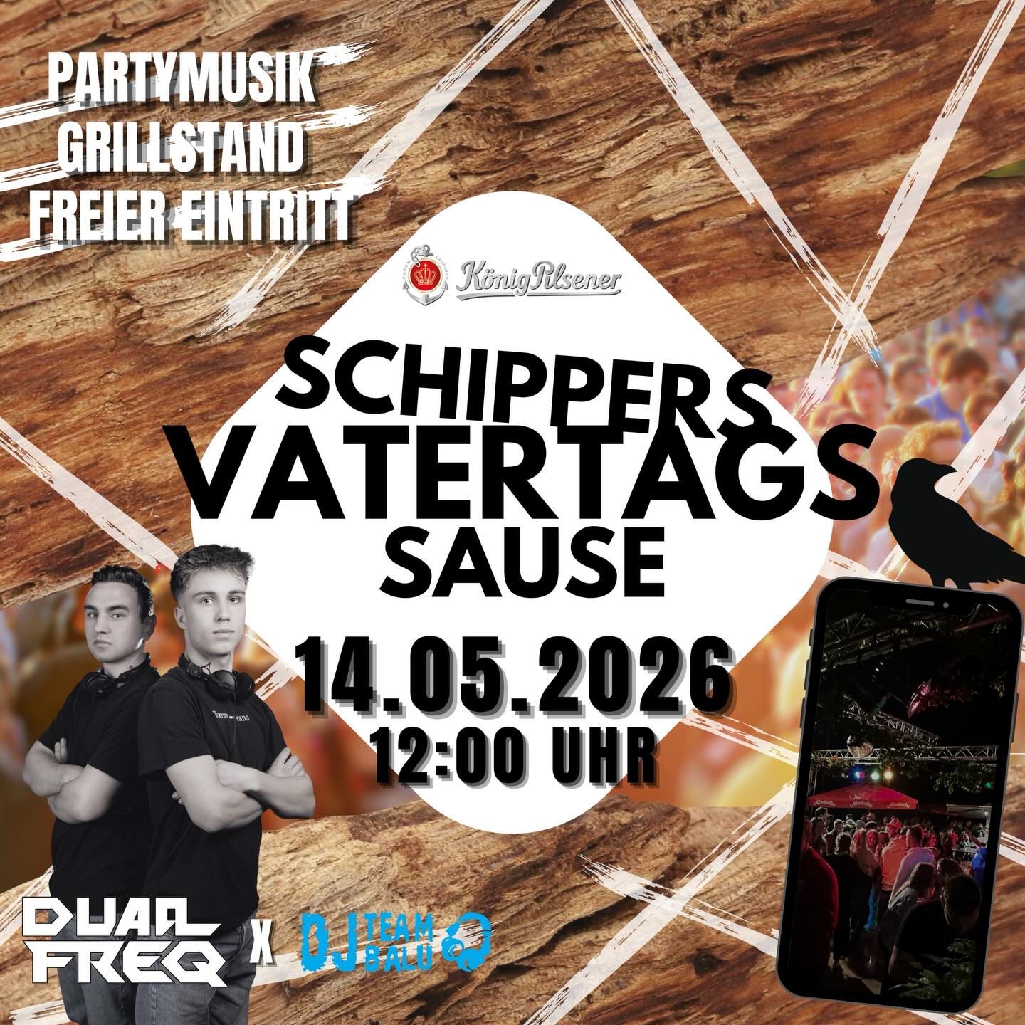 🎉 VATERTAGSSAUSE 2026 🎉
📍 Spargelhof Schippers, Alpen-Veen
📅 Donnerstag, 14. Mai 2026 | ab 12:00 Uhr
💥 Eintritt frei!
Der Vatertag wird wild – bei uns auf dem Hof! 🍻
Schnapp dir deine Crew und feier mit uns bei:
🔥 kühlen Drinks
🎶 fetzige Partymusik
🍖 leckerem Grillstand
Ob Papa, Kumpel oder einfach nur feierlustig – bei unserer Vatertagssause ist jede*r willkommen! 💃🕺
🚲 Unterwegs mit Fahrrad oder Planwagen?
Kein Problem – bei uns gibt es ausreichend Parkmöglichkeiten!
Macht gerne einen Stopp auf eurer Tour oder lasst den Tag entspannt bei uns ausklingen.