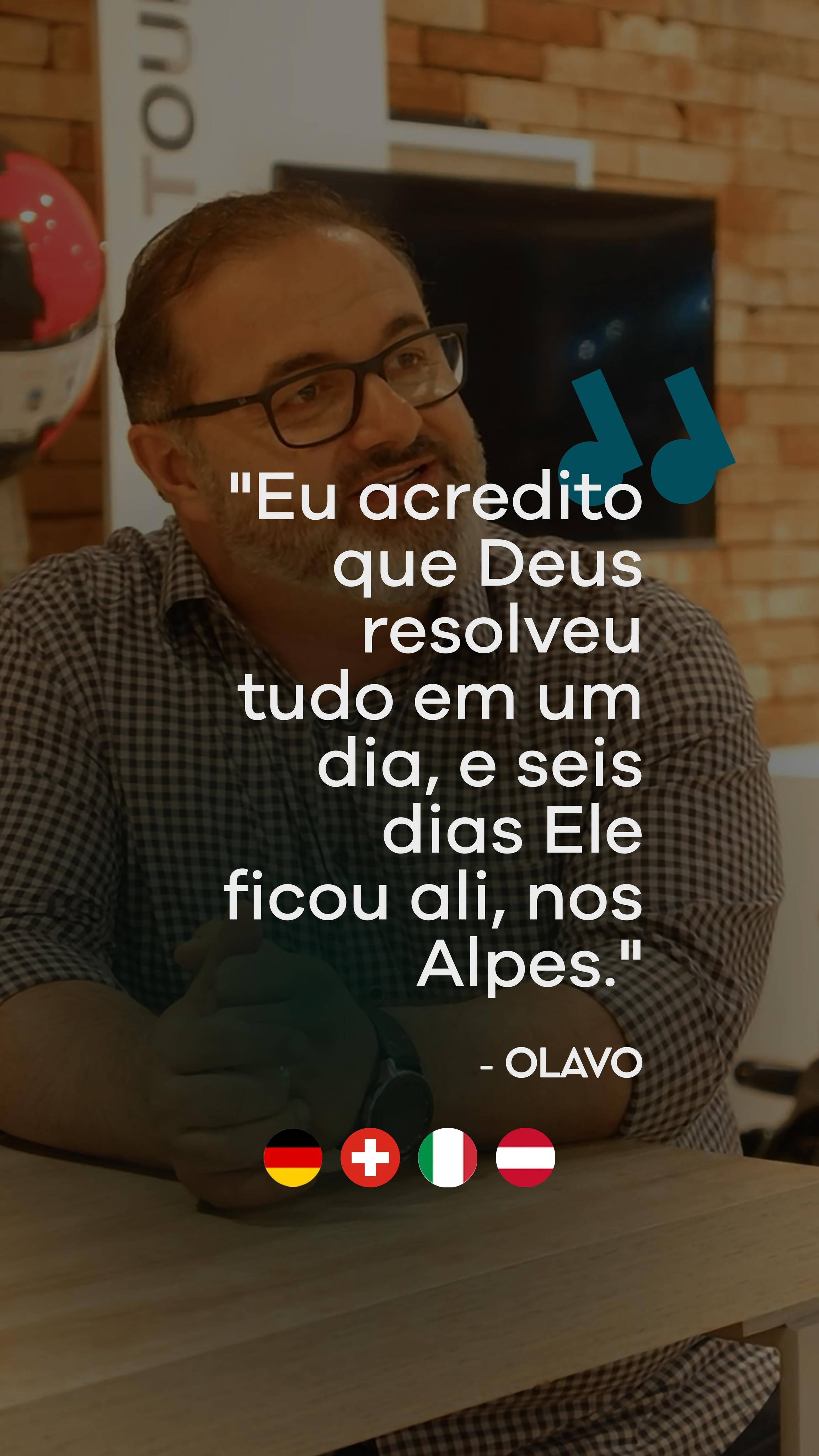 "Eu acredito que Deus resolveu tudo em um dia, e seis dias Ele ficou ali, nos Alpes." 🏔️🙏
As palavras do Olavo resumem a perfeição que encontramos em cada curva dessa viagem. É um privilégio que todo apaixonado por estrada deveria sentir.
Vem com a Xtrada descobrir por que esse lugar é tão especial. 🏍️💨
#Alpes #Viagem #Moto #Natureza #Xtrada DestinosIncríveis