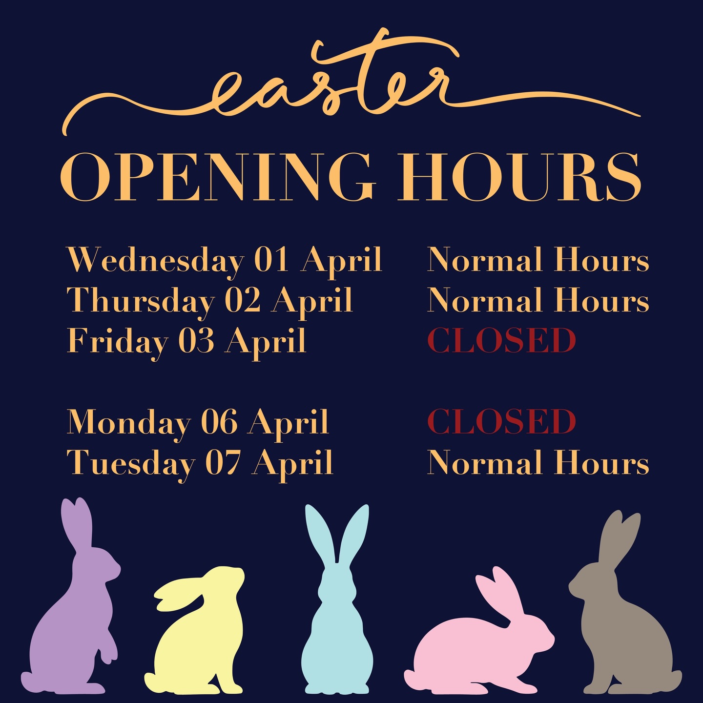 🐣 Easter Opening Hours 🐣
We’ll be taking a short break over the Easter weekend to recharge 🔧
📅 Closed: Good Friday – Easter Monday
📅 Back Open: Tuesday as normal
For any urgent enquiries, feel free to drop us a message here or on WhatsApp and we’ll get back to you as soon as possible.
💬 0345 548 4080
✉️ contact@wirralgasgroup.com
#easter #easterbreak #hours #wirralgas #gas
