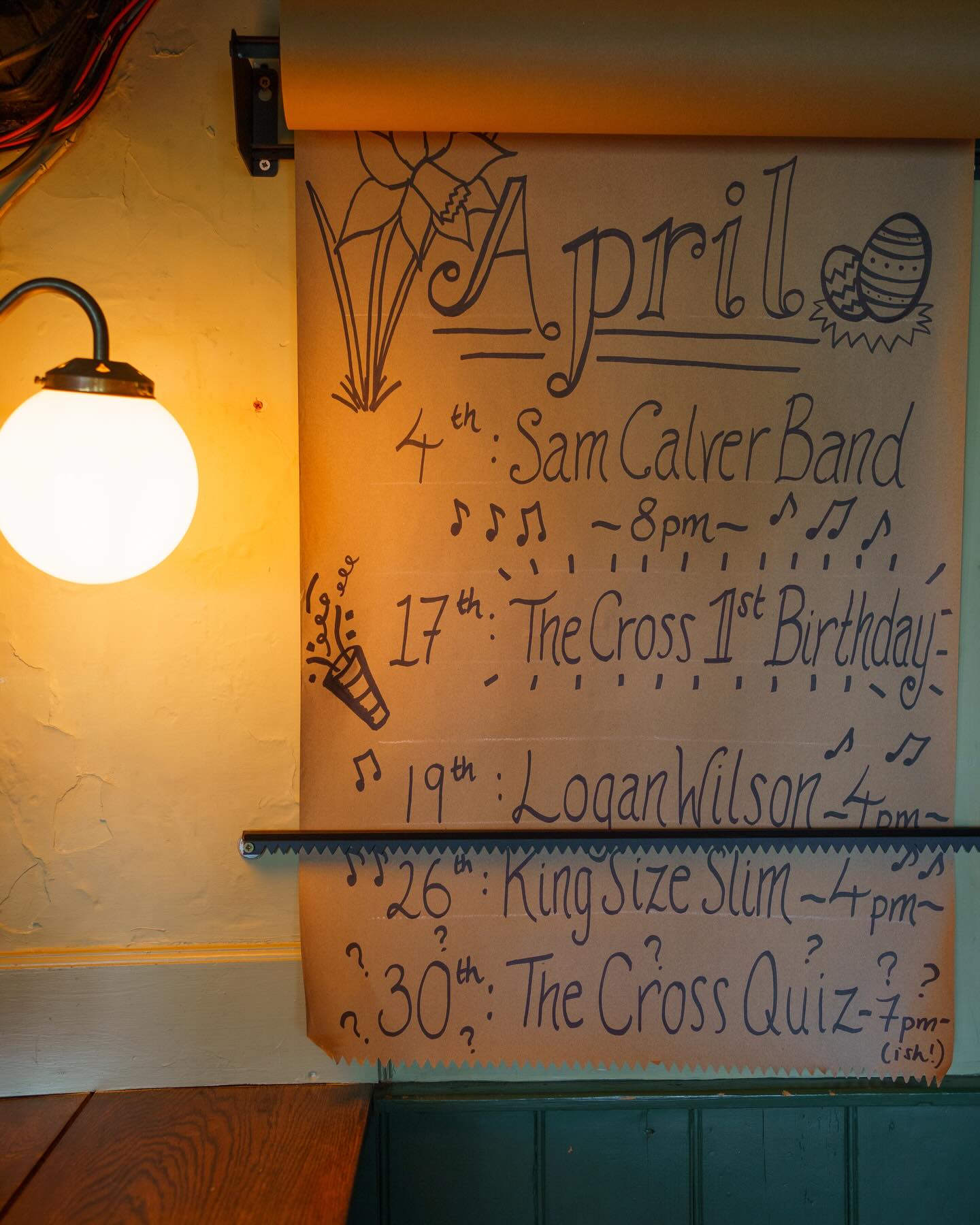 Come Rain or Shine April is looking like a busy one at The Cross! โ๏ธ