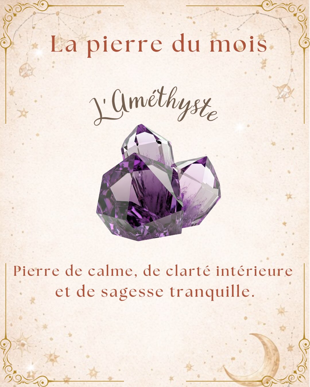 L’améthyste fascine depuis des siècles.
Dans la Grèce antique, on pensait qu’elle protégeait de l’ivresse.
Son nom vient de “amethystos”… qui signifie “ne pas être ivre”.
Mais au-delà du vin, c’est surtout l’esprit qu’elle était censée garder clair, apaisé, lucide.
Selon la légende, elle serait née d’une jeune femme transformée en pierre pour échapper à la colère de Dionysos.
Pris de remords, le dieu aurait versé du vin sur la pierre… lui donnant sa couleur violette.
Au fil du temps, elle est devenue une pierre de sagesse, portée par celles et ceux qui cherchent un peu plus de calme dans le tumulte.
#amethyste #goddessjewelry #lesbijouxaubonheurdesdames #artisane