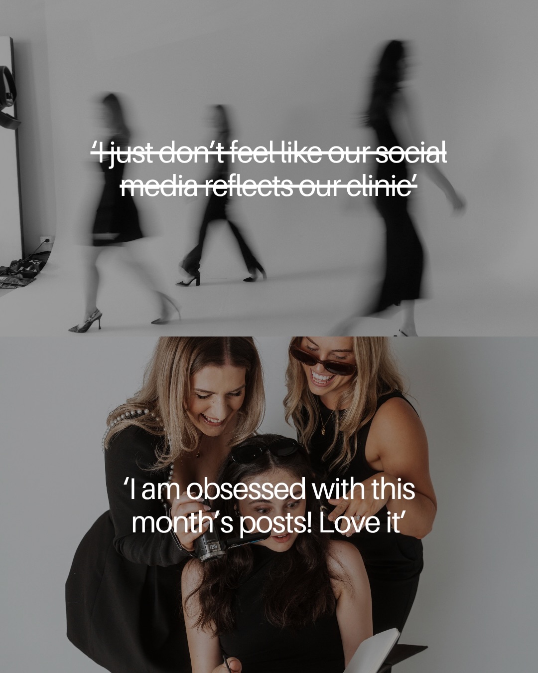 Client notes? Easy.
Instagram captions? Not so much.
Let’s socials off your plate.
Book a call with us via the link in our bio ♡