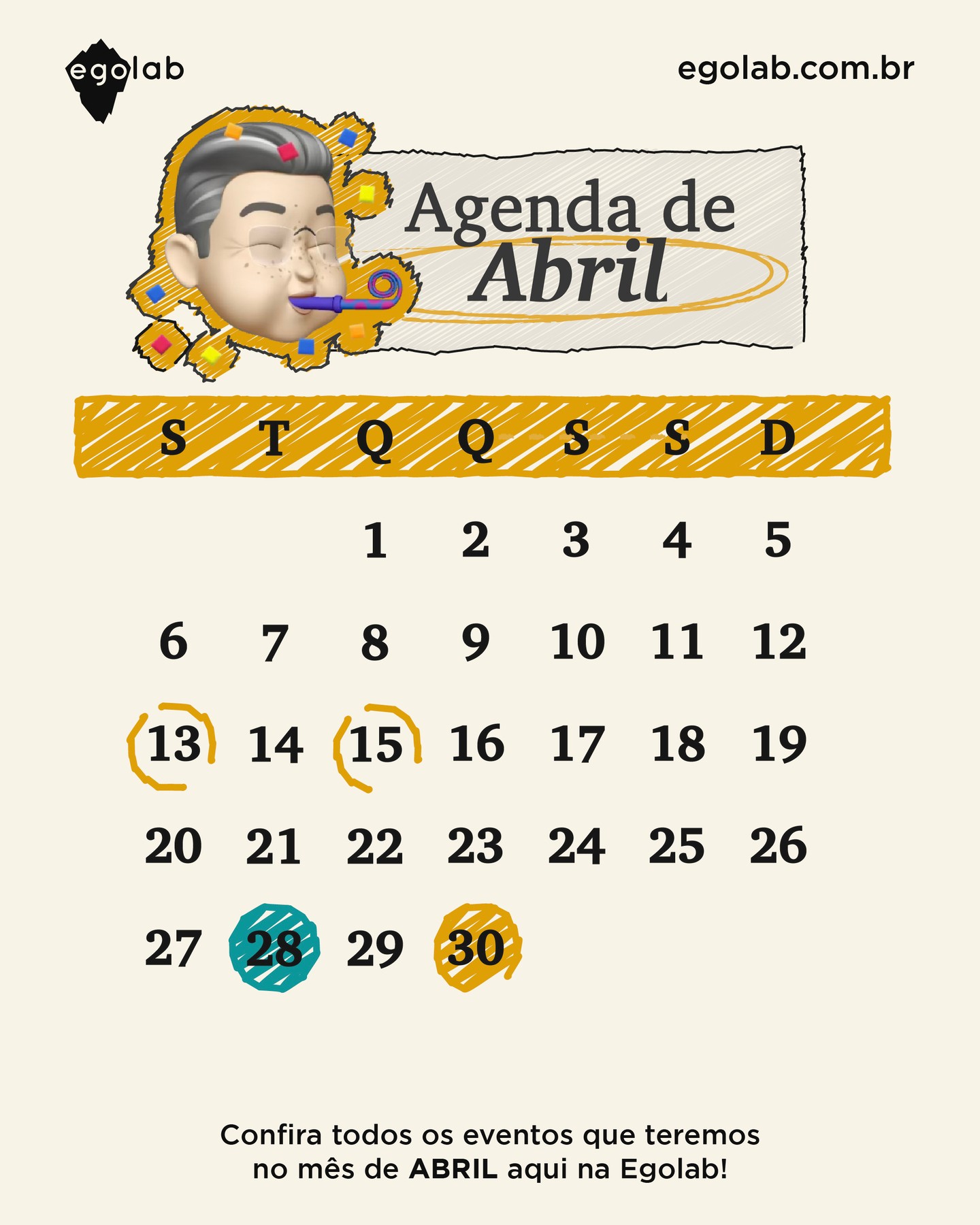 Agenda Abril
📅 13/04 e 15/04 — Grupo de Supervisão
🥳 13/04 — Aniversário de Jacques Lacan
📅 28/04 — Grupo de Estudos | Caleidoscópio Clínico
Psicanálise e os Transtornos Alimentares
📅 30/04 — Ler Freud | Aula Aberta
1917 — O estado neurótico comum