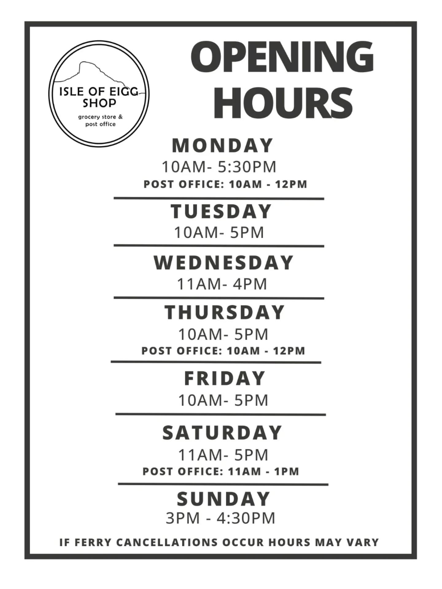 Summer timetable time...