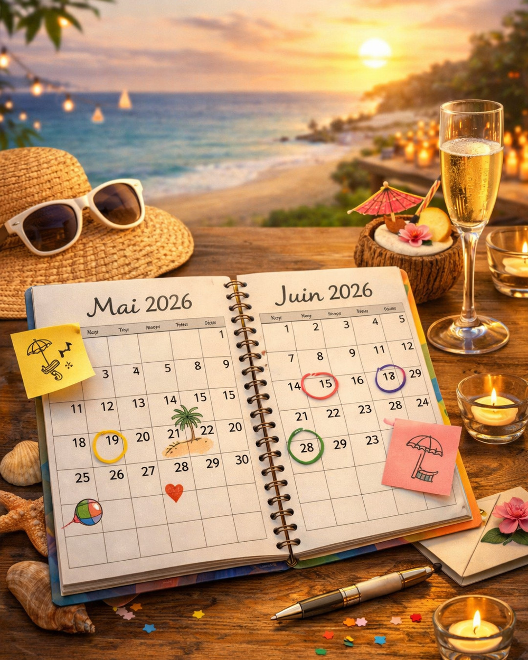 🌞 L'été approche ! C'est le moment parfait pour planifier vos événements professionnels. 🎉 Contactez-nous dès aujourd'hui pour garantir le succès de votre rencontre ! 💼 #ÉvénementsProfessionnels #PlanifiezAvecNous #Été2024