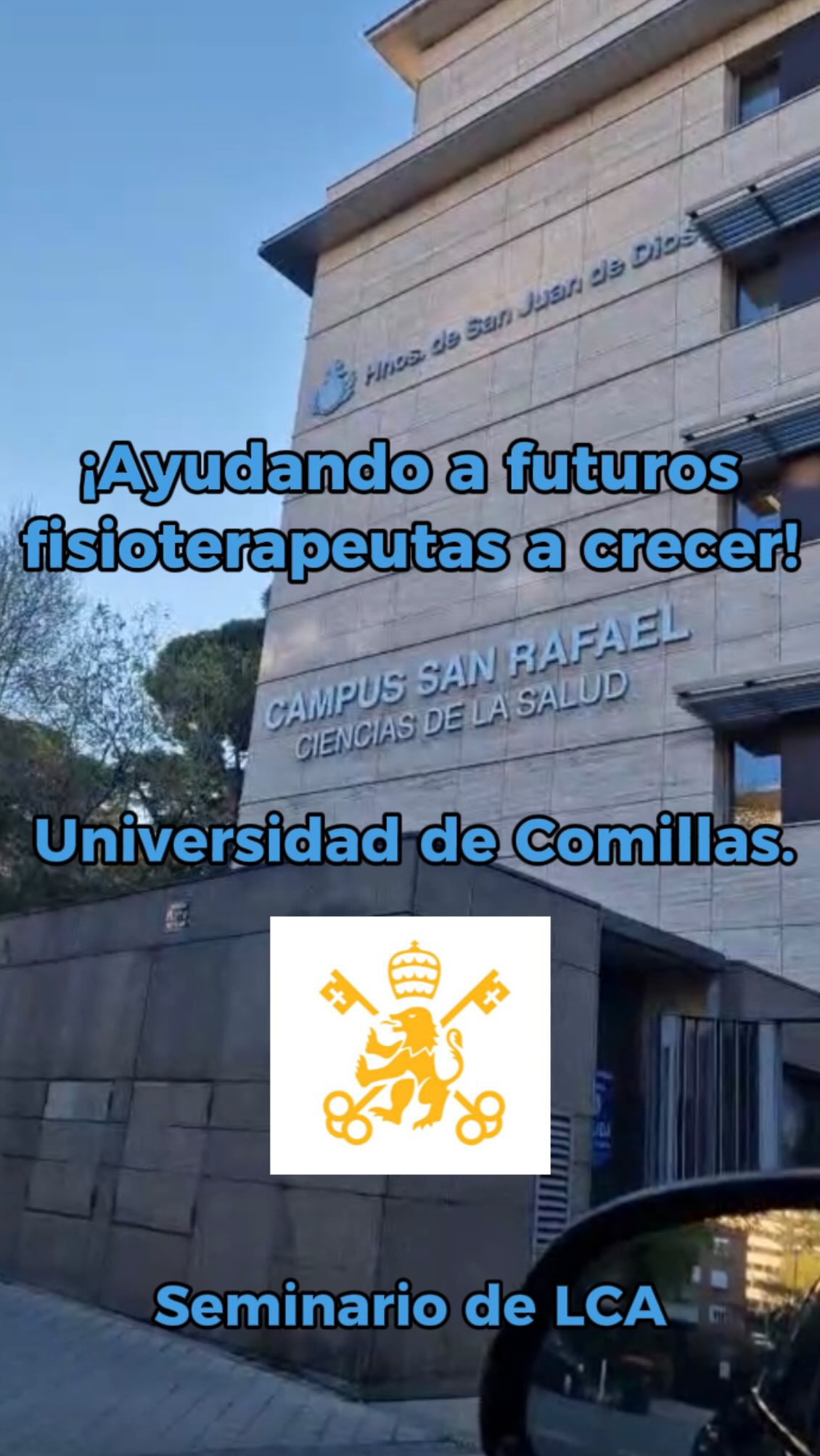 Nuestro fisioterapeuta Sergio estuvo ayer en la Universidad San Juan de Dios impartiendo una clase sobre ligamento cruzado anterior.
Durante la sesión compartió nuestra forma de abordar este tipo de lesiones, apoyándose en casos reales que vemos en el día a día en nuestra clínica, desde la valoración inicial hasta el proceso de recuperación y la vuelta a la actividad.
Una parte fundamental de nuestro trabajo es seguir formándonos y también poder transmitir ese conocimiento a los alumnos, acercándoles la realidad del día a día en clínica. 🤲🏽💙
@campussanrafael
#formacion #fisioterapia #acl #pinardechamartin