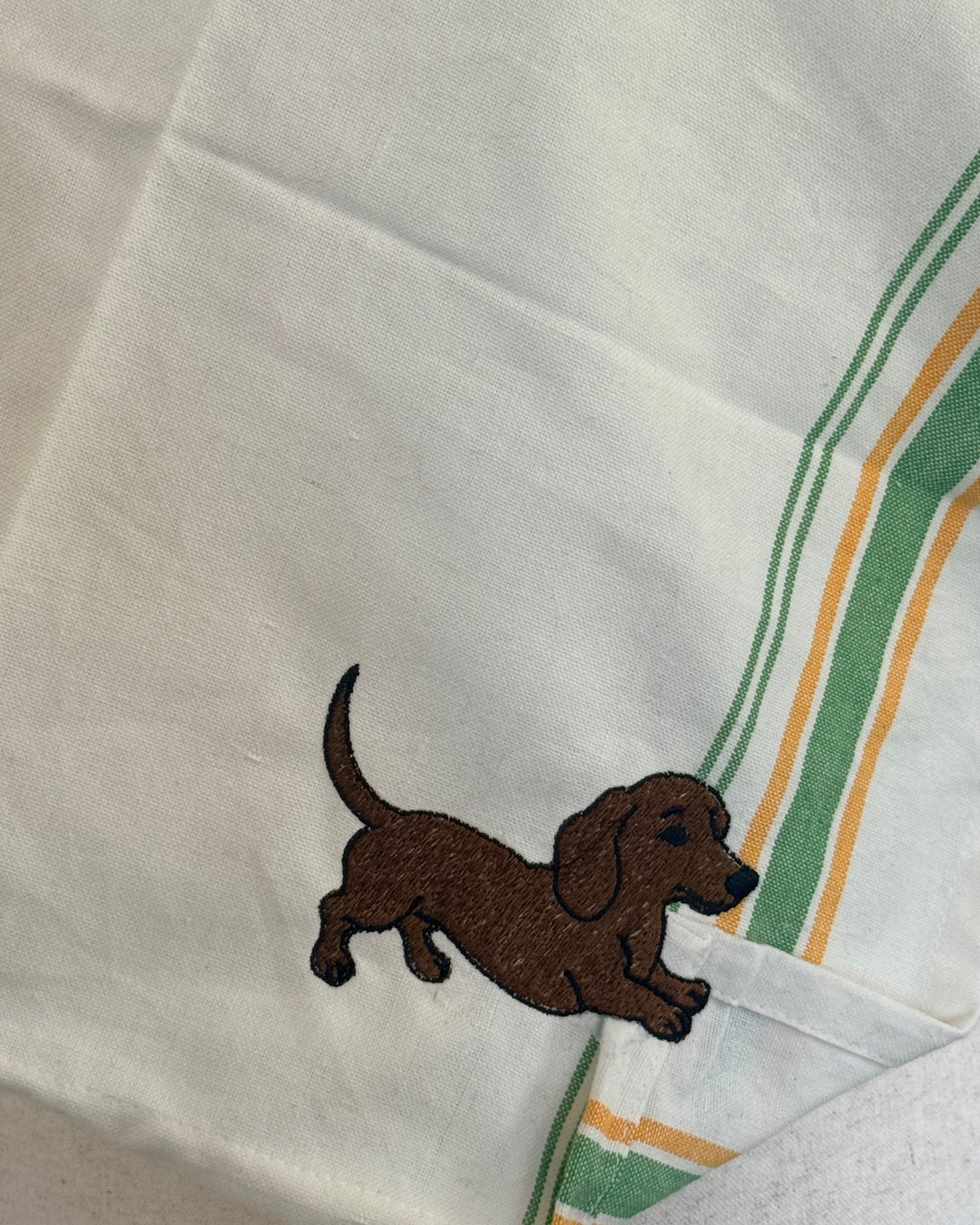 Adorable Dachshund Kitchen Towel – A Little Mischief for Your Kitchen!
