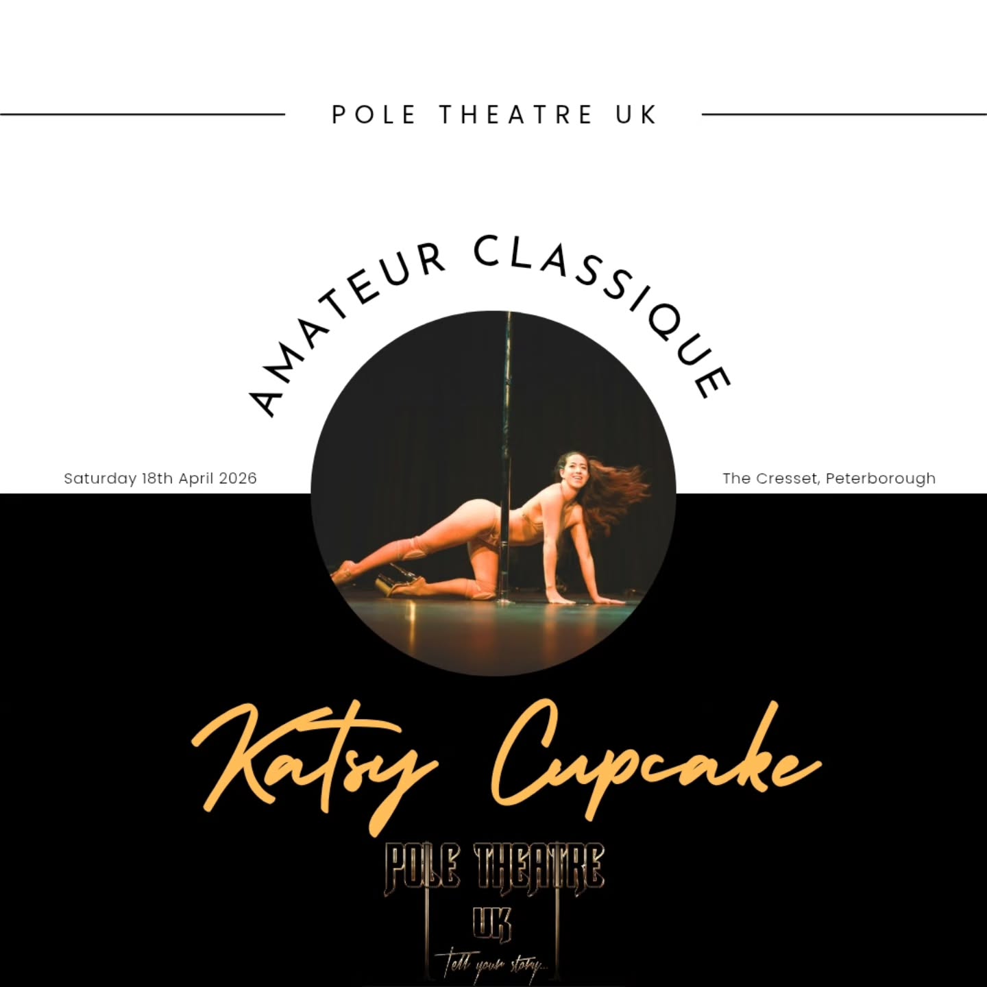 Whose excited to meet our glorious contestants! ✨️
Amateur- Pole Classique
Katsy Cupcake
@katsycakes
Have you got your tickets yet? 🎟
www.poletheatreuk.com
#poletheatreuk #poletheatre #pole