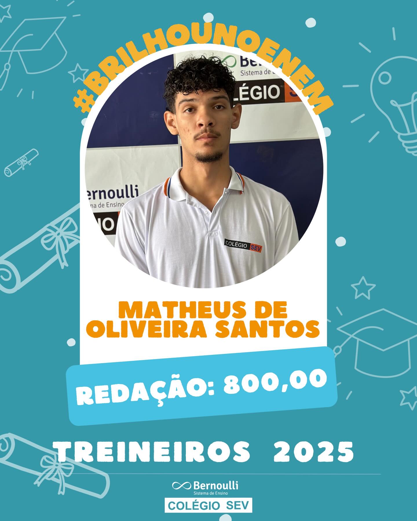Um resultado que começa antes mesmo da linha de chegada.
Nossos alunos treineiros já mostram, na prática, o nível de preparo que constroem ao longo da sua trajetória estudantil, com destaque na Redação do ENEM 2025.
Esse desempenho revela pensamento crítico, repertório consistente e segurança na escrita.
Parabenizamos cada aluno pelo excelente resultado.
Que venha 2026 🚀