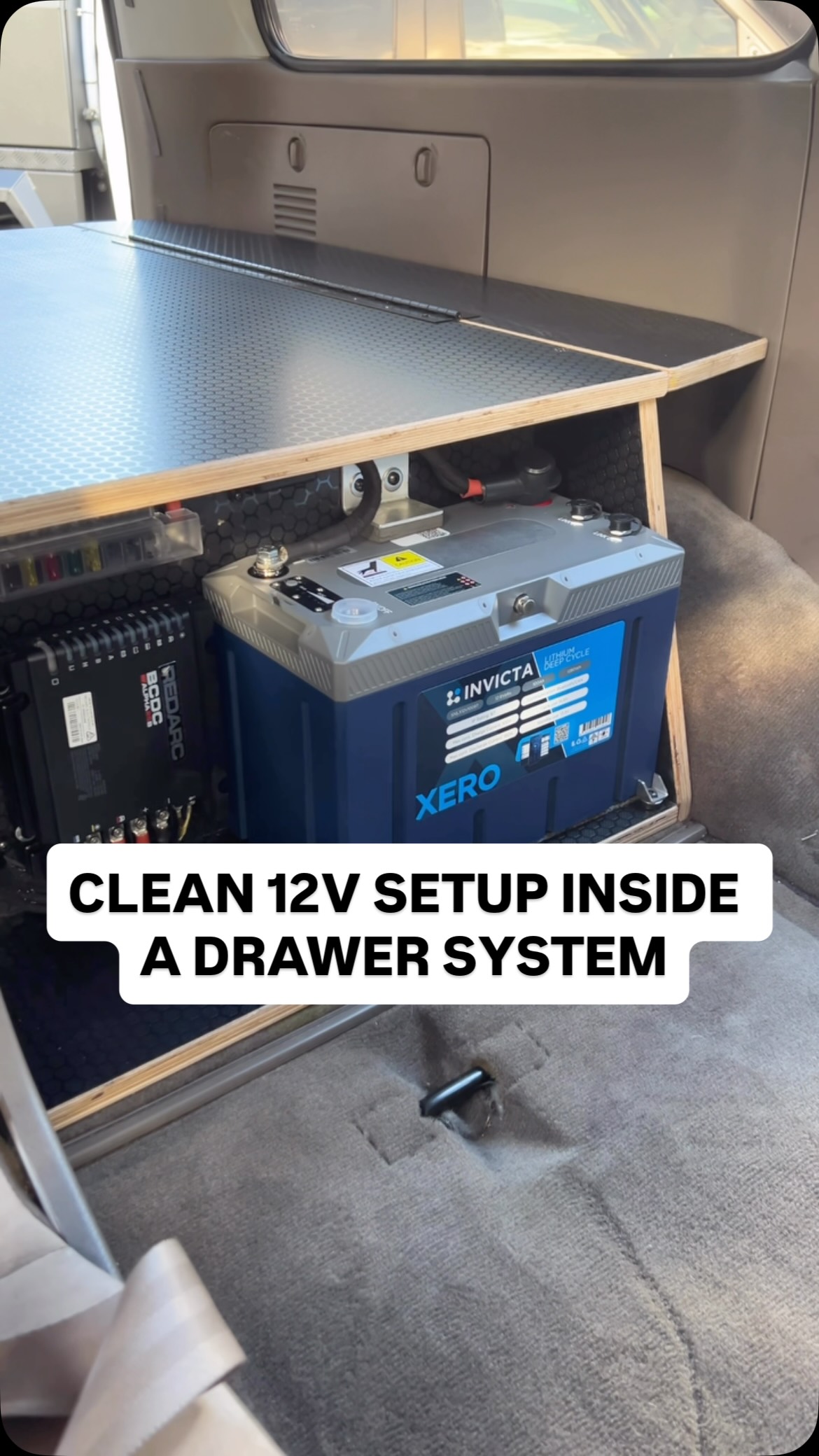 Simple setups are underrated.
We installed practical dual battery system tucked inside the already installed drawer system.
Invicta 100Ah lithium battery with bluetooth capability so the owner can monitor charge in and out from his phone. Redarc Alpha 25A BCDC handling the charging.
All fusing is mounted right above the battery. Easy to access, easy to diagnose.
You don’t need to overcomplicate it. Got a build coming up that needs a tidy electrical setup? Give us a call
#80series #dualbattery #autoelectrical #12volt