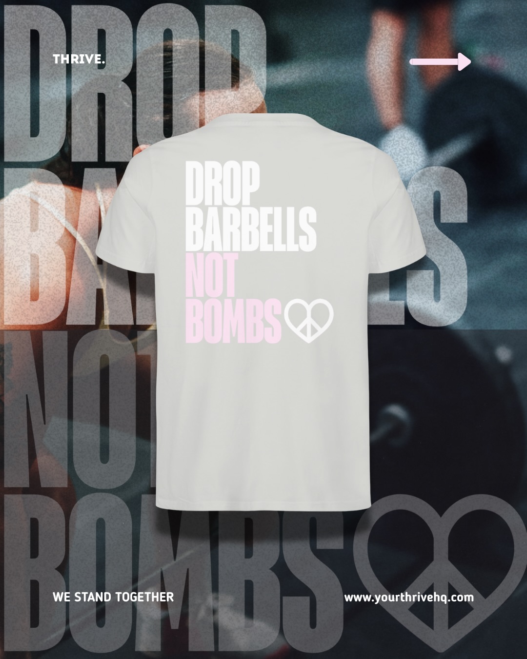Drop Barbells Not Bombs 🖤
A reminder to choose strength, to choose people, to choose unity.
Keep training, keep showing up for your people, stay strong and don’t forget to check in with yourself ✨
Available now
link in bio ✨