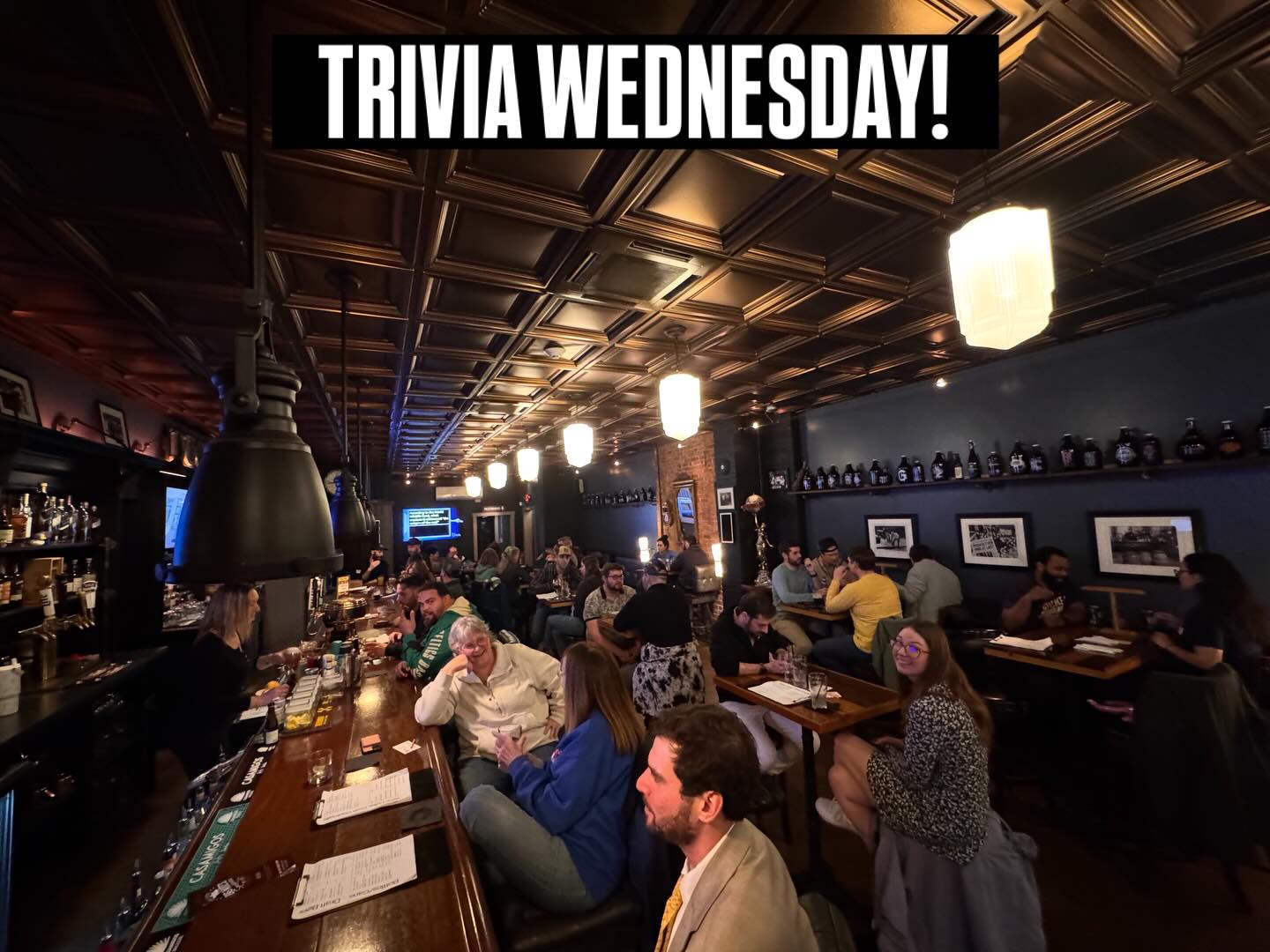 Absolutely packed last night for Trivia!🔥🔥🔥
We do it every Wednesday from 7:30-9pm!
#trivia #wednesday #blackduck