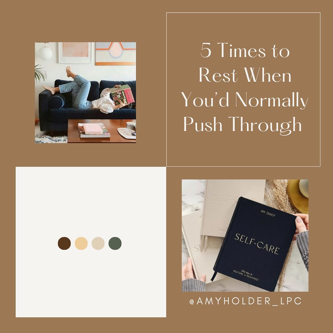 “The body will always find a way to communicate its needs, whether we pay attention or not” - Gabor Maté
•
Your mind and your body need rest. “Growth is not just constant forward motion. Growth is rest. Growth is stillness.” - Brianna Wiest
•
I have struggled to grant myself rest in the past and paying attention to what my mind and body needs is a skill I have to practice regularly. Rest is a habit as essential as brushing your teeth and it must be learned and practiced if it doesn’t come naturally.
•
In what ways do your body and mind tell you it needs rest?
•
•
•
•
#Rest #MindBodyConnection #InvestInRest #DoLess #TakeABreak #SlowDown #MentalHealthRecovery #MentalHealth #SelfHelpTools #SelfHelpTips #Growing #Health #PersonalGrowth #Therapy #Teletherapy #TherapistOfInstagram #moderntherapymadison #amyholder_lpc