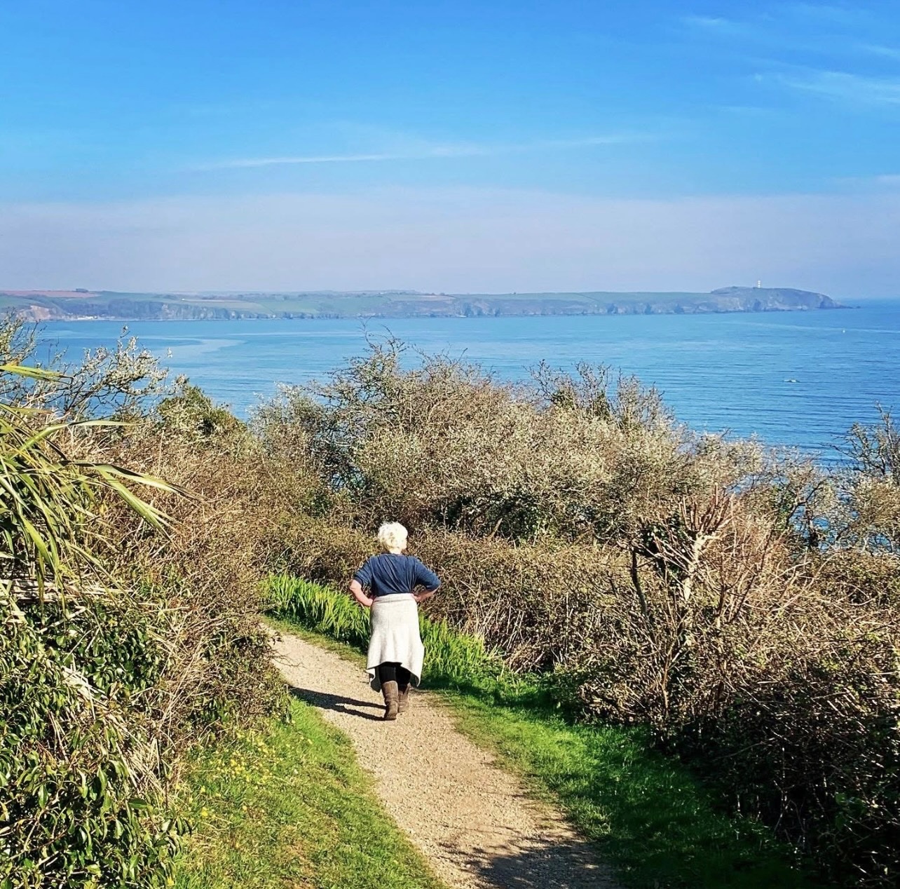 Memory from 6 years ago: On our daily “Government Approved” walk along the coastal pathway to Charlestown and back.