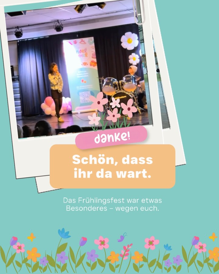Schön, dass ihr beim Frühlingsfest dabei wart 🌷
Es war ein bunter Tag mit vielen Eindrücken – von Kinderyoga und Roboter bis hin zu Livemusik, Seifenblasen, kreativen Stationen und vielen kleinen Momenten dazwischen. Danke an alle Partner, Aussteller und Unterstützer, die diesen Tag mitgestaltet haben.
Wir nehmen viele Eindrücke und Erfahrungen mit – und sind schon an den nächsten Ideen dran ✨
Bald mehr dazu!
#daskinderzimmer #familienzeit #wienmitkindern #regional #familienglück