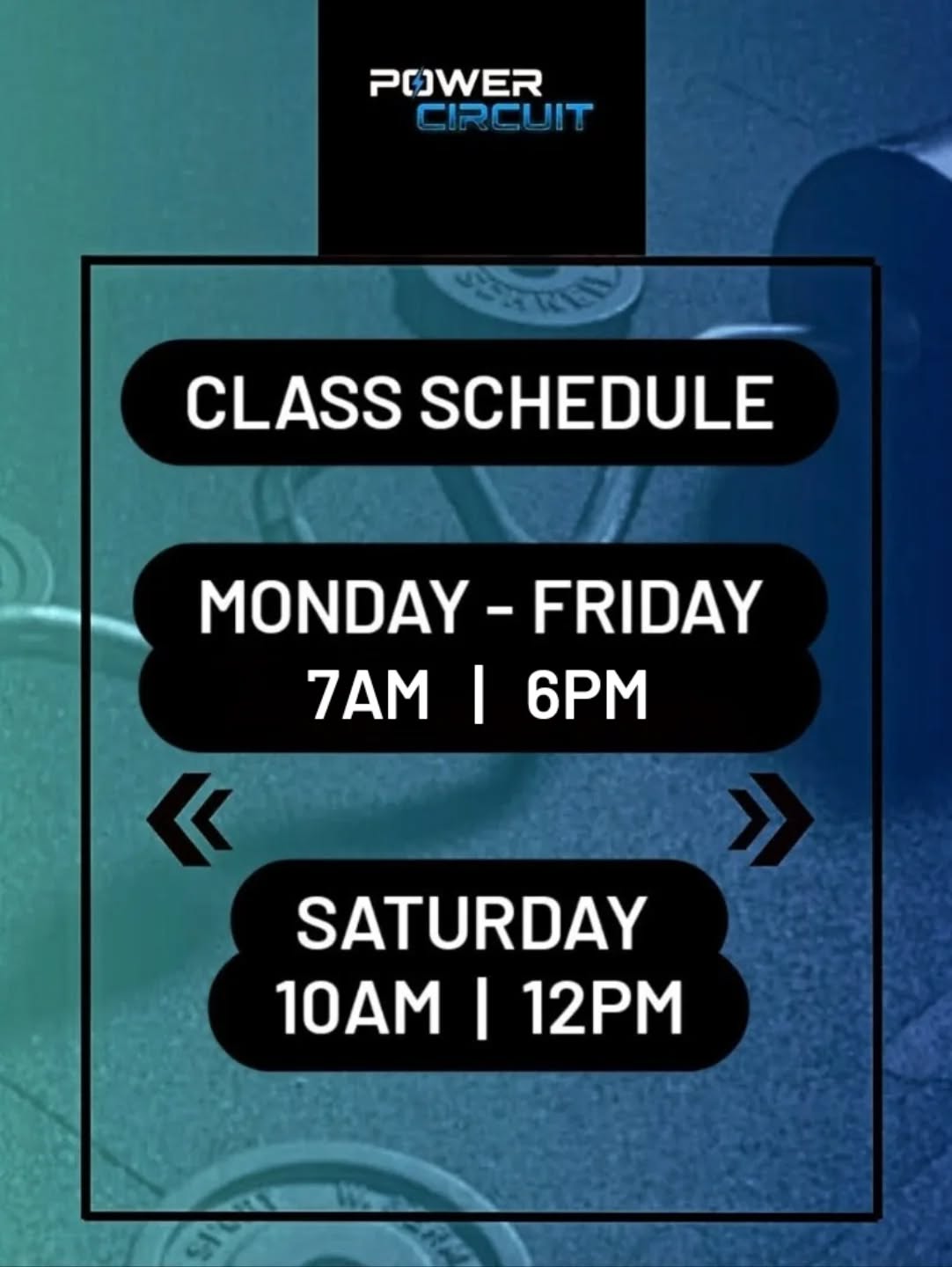 This is our updated schedule for the next few weeks!