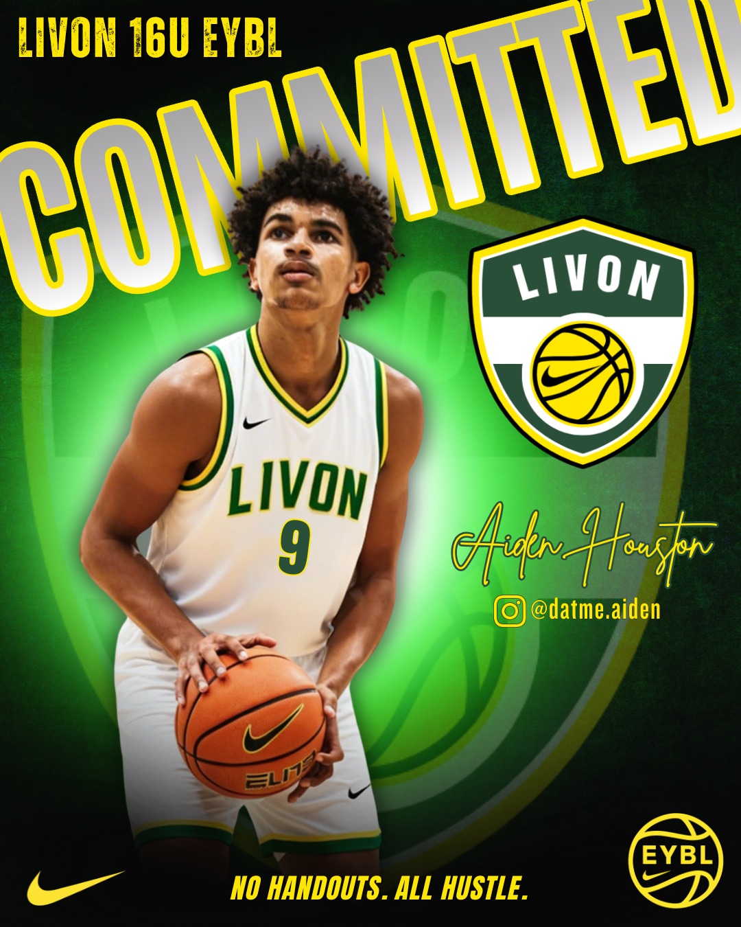 Aiden Houston, Welcome to 🤝 LivOn EYBL Family. 16U
No shortcuts. No handouts.
Just work.
Built for this stage. Now it’s time to prove it.
#NoHandoutsAllHustle #LivOn #EYBL
@datme.aiden @editsbyuti