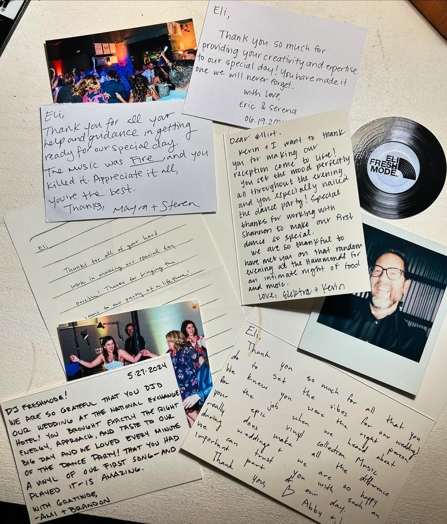 No, THANK YOU!
End-of-the-season cleaning and found a few thank you cards from a few couples and I just wanted to share them here!
These thangs are so much fun, looking forward to more soon!