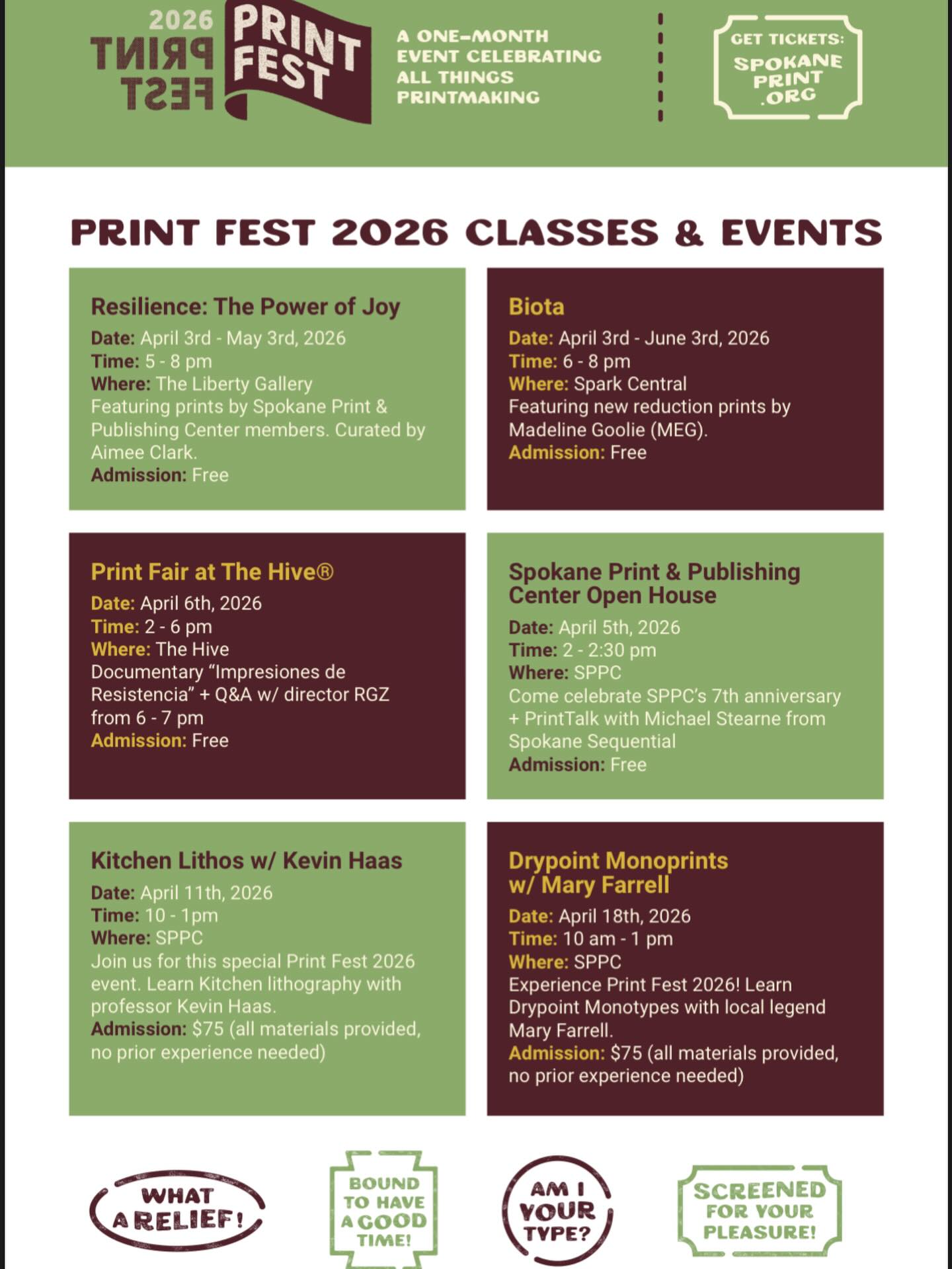 Print Fest Starts Tonight!
@spokane_print @spokane.print.fest @spokanepubliclibrary @spokanelibertybuilding @printmakingkev @mbfarrellarts @meg_art_907 @landers.design @unforgotten_press @rgzprints