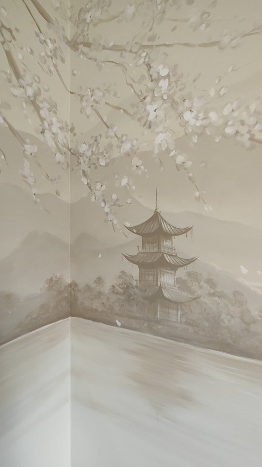 ✨Suite parentale sur le thème apaisant du paysage japonais !
Élégance, sérénité et douceur sont au rendez-vous pour cette chambre à l'ambiance immersive.
Coloris, textures choisies sur mesure pour que tout s'harmonise naturellement.
Et pour une touche précieuse j'ai rajouté quelques feuilles d'or sur les fleurs de cerisier ... Elles attirent la lumière et la reflètent, rendant ainsi ce décor vraiment spécial 💫
Merci à mes clients pour leur confiance et leur si bel accueil !
J'espère que le résultat vous plaira, n'hésitez pas à me dire en commentaire ⬇️
Et si toi aussi tu veux un décor unique chez toi, envoie moi un message !
Devis gratuit
Tarif fresque à partir de 120€/M2
#fresquemurale #japonese #