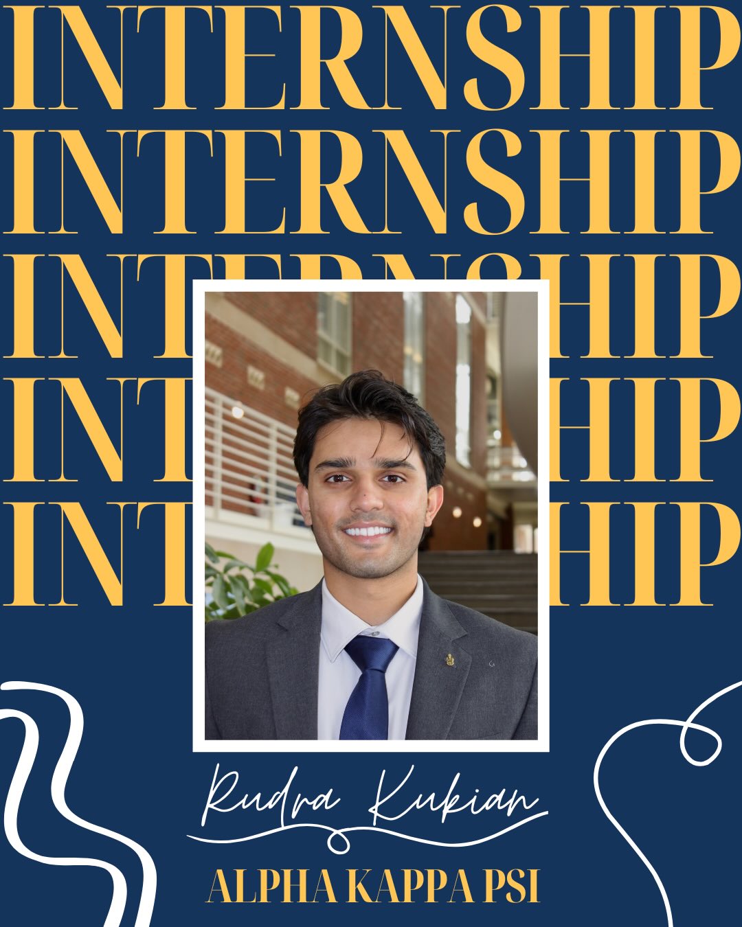 Meet one of our active members, Rudra! Take a look at Rudra’s journey through Alpha Kappa Psi and his plans for his future in technology and business.