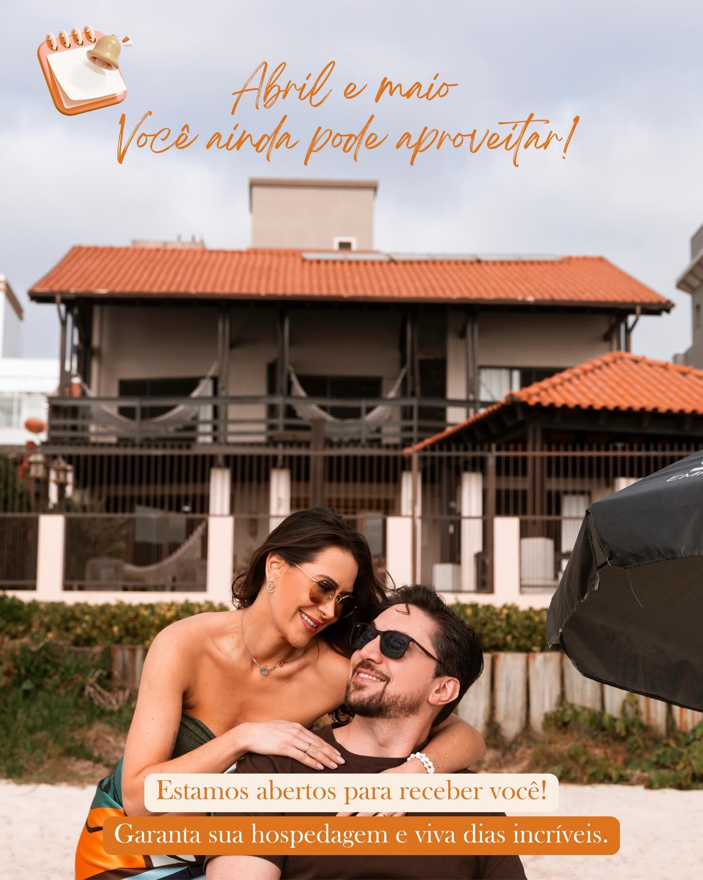 Abril e maio estamos abertos esperando por você!
Aproveite dias de descanso em Bombinhas aqui na Kia Ora 🧡