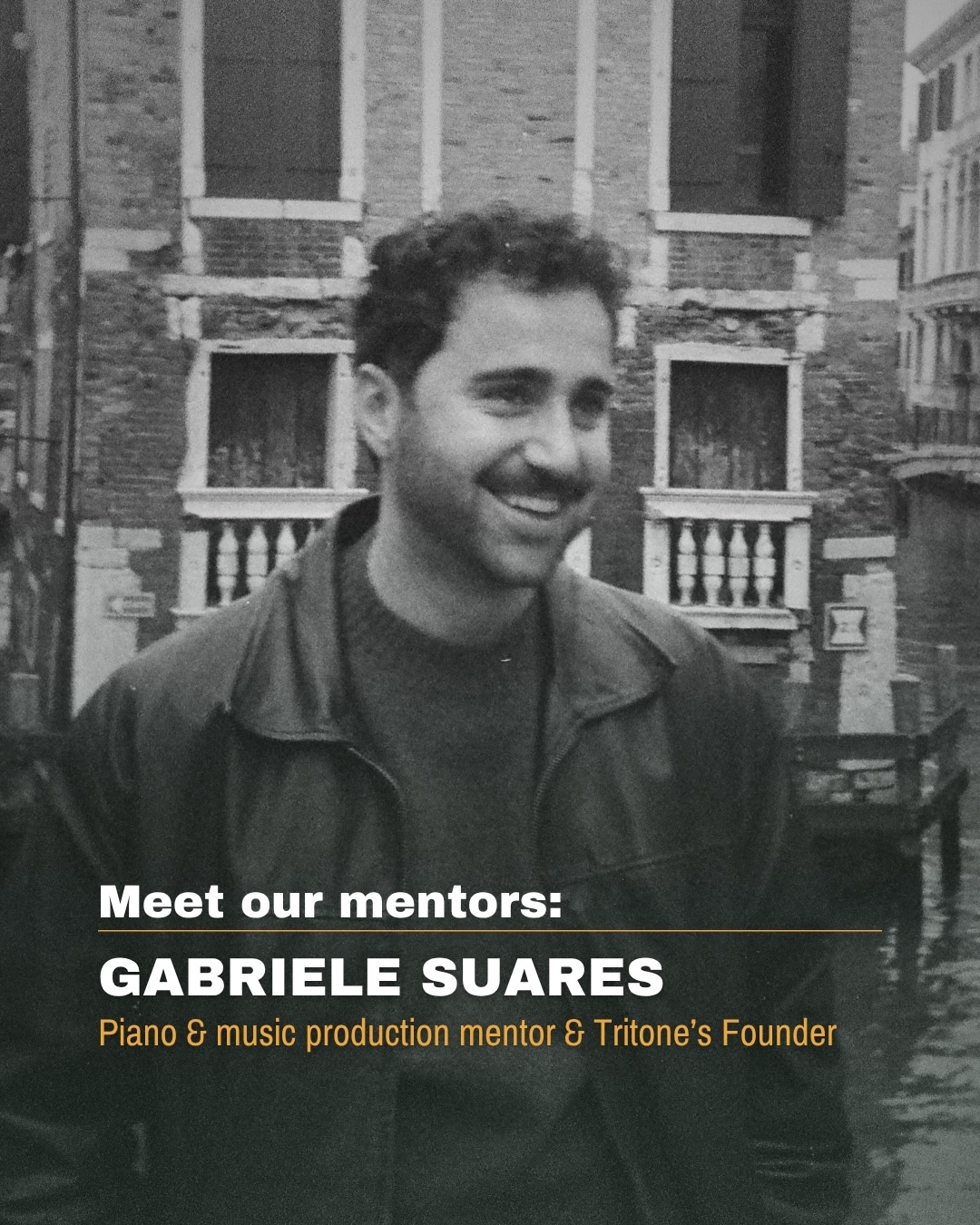 It’s time to introduce you to our mentors! Starting with the one who kicked it all off 🚀🎹
Meet the face behind Tritone. The reason this is all here, from the first note to everything it’s grown into. ❤️
Show Gabriele some love in the comments!!👇