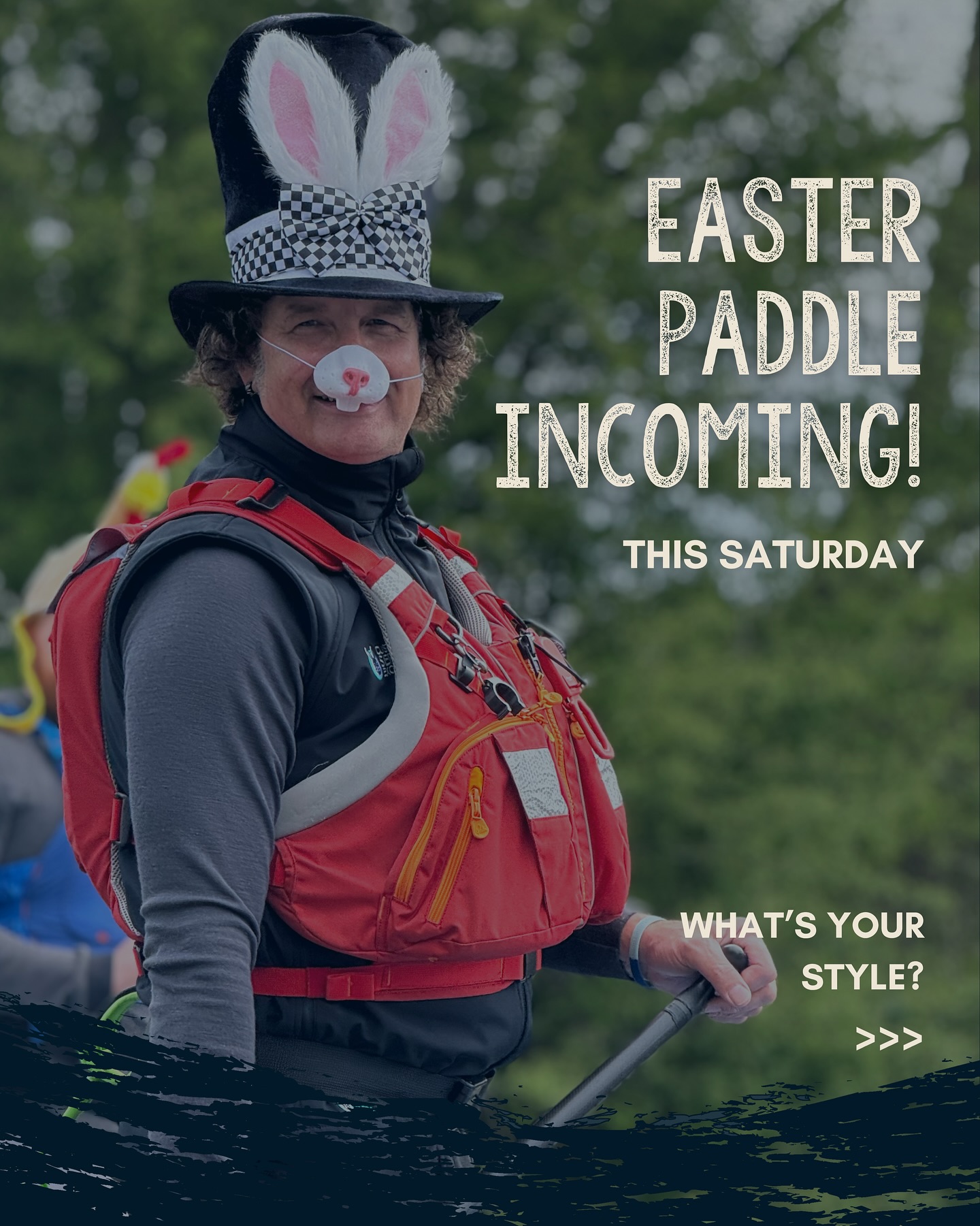 Calling all Easter bonnets! 🤠🧢🎩🪖👒🎓⛑️
This Saturday we’re celebrating Easter with some delightful numbers on our noggins! Love love loved everyone’s efforts last year. Here’s a taster 🐰🤣
Can’t wait to see yours on Saturday! 🤣
#paddlecabin #community #adventure #easter #fancydress