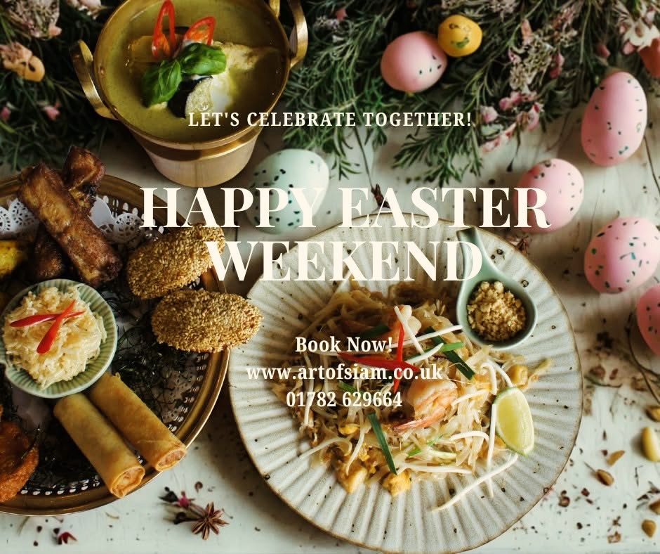 🌸🐣Easter Weekend at Art of Siam 🐣🌸
Celebrate Easter Weekend with delicious Thai food!
Bring your family and friends and enjoy authentic flavours, freshly cooked dishes, and a warm atmosphere.
📍Book your table now!