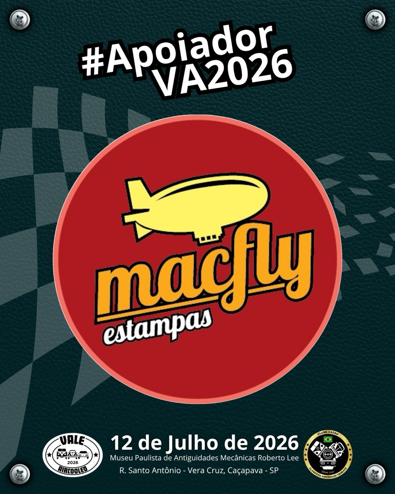 👕🎸 Estilo que carrega atitude e nostalgia!
A @macflyestampas traz camisetas inspiradas na cultura pop, com referências aos anos 80, rock, filmes e tudo aquilo que marcou gerações.
É mais do que vestir uma camiseta — é mostrar no peito o que você vive e curte de verdade.
#ValeAircooled2026 #MacFlyEstampas #CulturaPop #Anos80 #Rock Nostalgia EstiloComAtitude