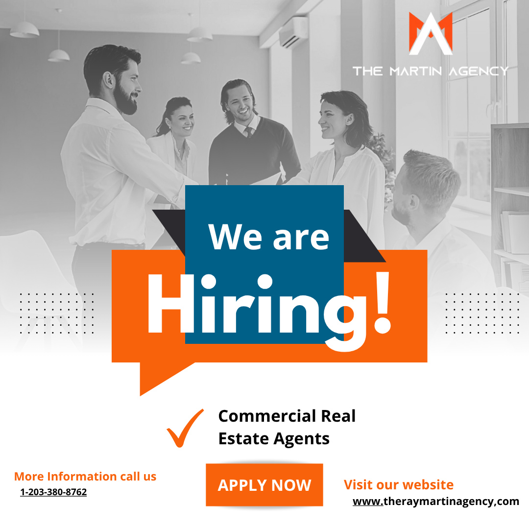 We're Hiring!
We're looking for motivated individuals!
We are seeking a Commercial Real Estate agent experienced in the CT Real Estate Market who wants to take their career to the next level. We are expanding into the national investment market and major development projects. This is a great opportunity for a motivated, self-starting professional to advance their Commercial Real Estate career. You will benefit from the mentorship and marketing advice of Ray Martin.
#hiring