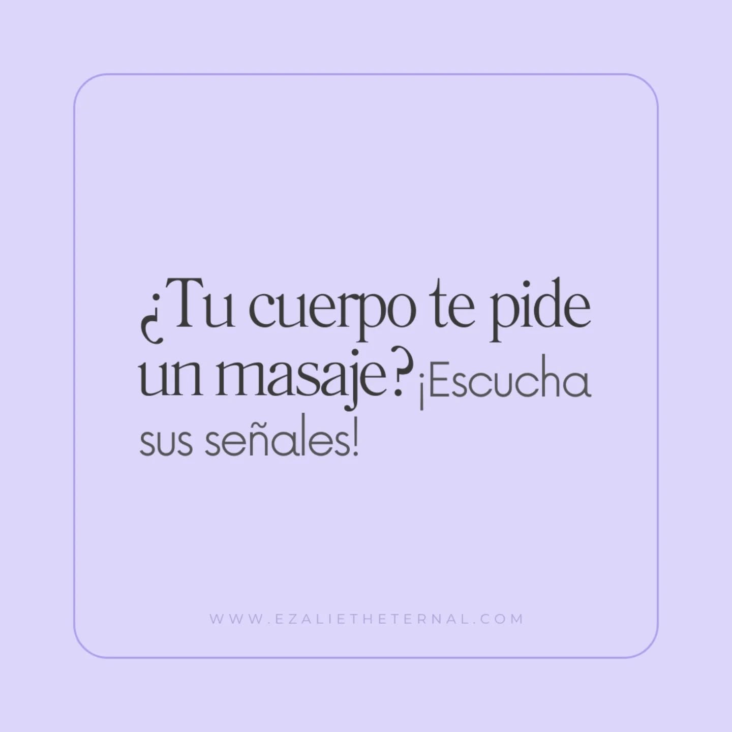 Tu cuerpo te pide vacaciones, pero no tienes tiempo. ¡Un masaje es la próxima opción!
Reduce el estrés, alivia dolores y revitaliza tu cuerpo. ¡Reserva un masaje ya! 💆♀️💆♂️
.
.
.
#masajerelajante #masaje #spa #bienestar #Ezalietheternal #guayaquil