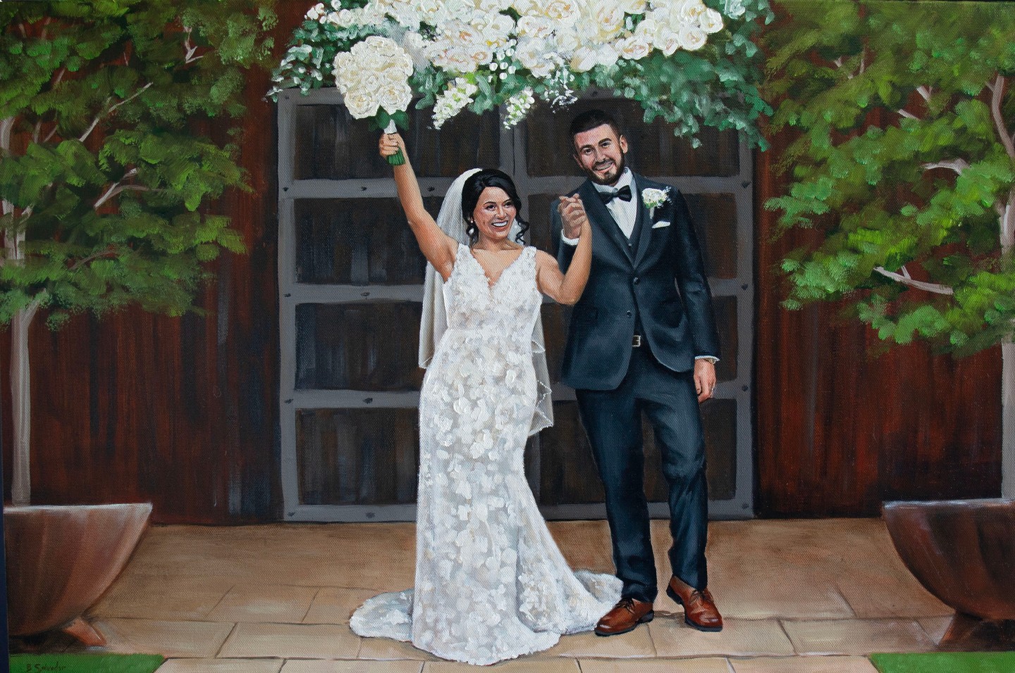 Congratulation Melissa and Benji and thank you for choosing us to be special part of your wedding day! We wish you a lifetime of love and happiness in the most beautiful chapter yet. ā
ā
Couple: Melissa and Benjiā
Artist: Bernadetteā
Location: Bendooley Stablesā
Package: Premiumā
Moment: The pure joy and excitement of facing guests as being pronounced husband and wife.ā
ā
ā
#liveweddingpainting #liveweddingpainter #liveweddingartist #liveweddingart #weddingpainting #weddingpainter #weddingartist #sydneyweddinginspo #weddinginspiration #weddinghuntervalley