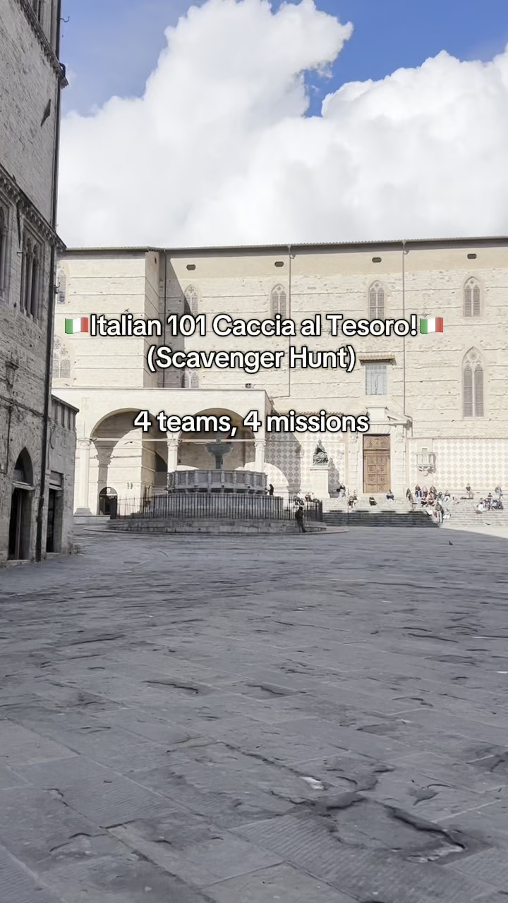 👆 Learning Italian isn’t just about textbooks✨ Our teacher brought the language to life with creative, hands-on activities like this scavenger hunt 🗺️ in the city center of Perugia.
ㅤ
Our Hannah, thanks for showing Perugia through your eyes👆 💛
ㅤ
➡️More to come!
ㅤ
Learn more about studying at the Umbra Institute on umbra.org
ㅤ
#umbrainsitute #perugia #learningitalian #cacciaaltesoro #scavengerhunt
