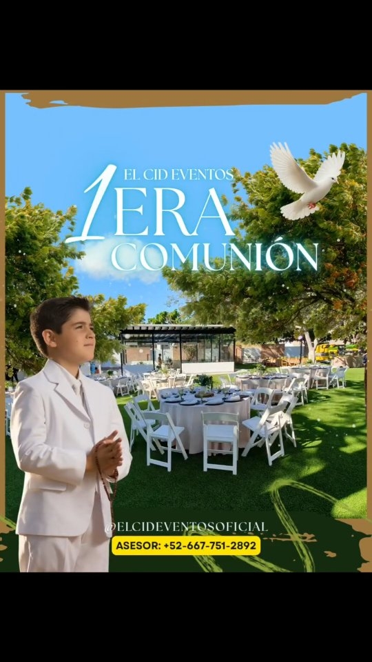 They say creativity is intelligence having fun, just as simplicity is the essence of good taste. This project is the perfect example of being in harmony with the venue's surroundings, where the chosen design doesn't compete with the space. And when design, environment, and a special occasion coincide, it undoubtedly translates into a truly enjoyable experience for the hosts and their guests.
Call any time at 6677512892 #primeracomunión #mieventoenlecid #elcideventosculiacan,