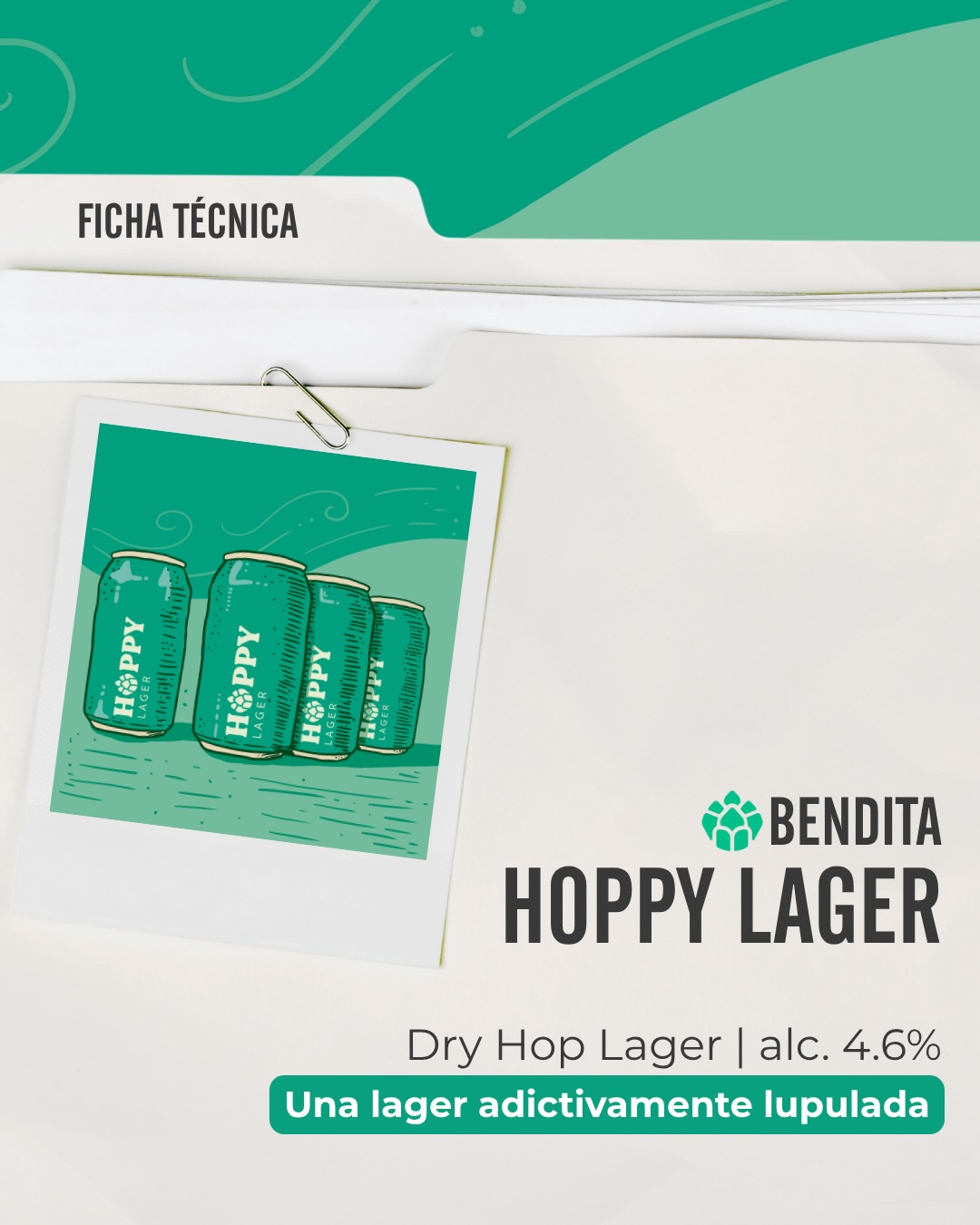 Acta de Nacimiento N°1: HOPPY
Una lager refrescante que no se olvida del lúpulo.
Citra y Mosaic le dan ese aroma tropical que la hace tan fácil de tomar como difícil de dejar.
Comentanos si la HOPPY ya está entre tus favoritas 🍻