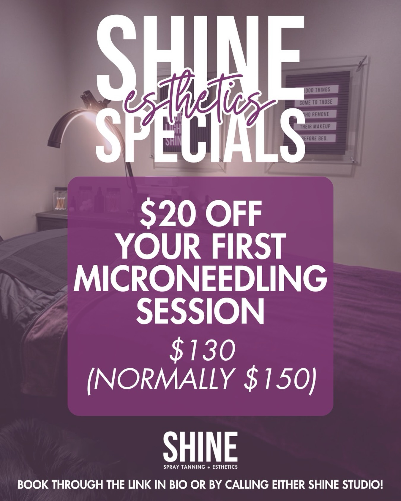Microneedling might be the missing step your skin actually needs! ✨
Using tiny, controlled needles, this treatment creates micro-injuries in the skin to stimulate collagen and kickstart real skin repair — helping improve texture, acne scars, fine lines, and overall tone. 💜
For best results, we recommend a series of 3–6 sessions to build and maintain collagen over time. Numbing is included.
For a limited time, receive $20 OFF your first microneedling session with select Shine estheticians. Now $130 (normally $150)!
If you’ve been wanting real, noticeable results, this is your sign to start. 🤗
Appointments are limited in April and filling fast — book your microneedling session through the link in our bio or by calling either Shine studio!
#shinespraytanning #omahaesthetics #omahamicroneedling #omahaspraytans #omahalocal