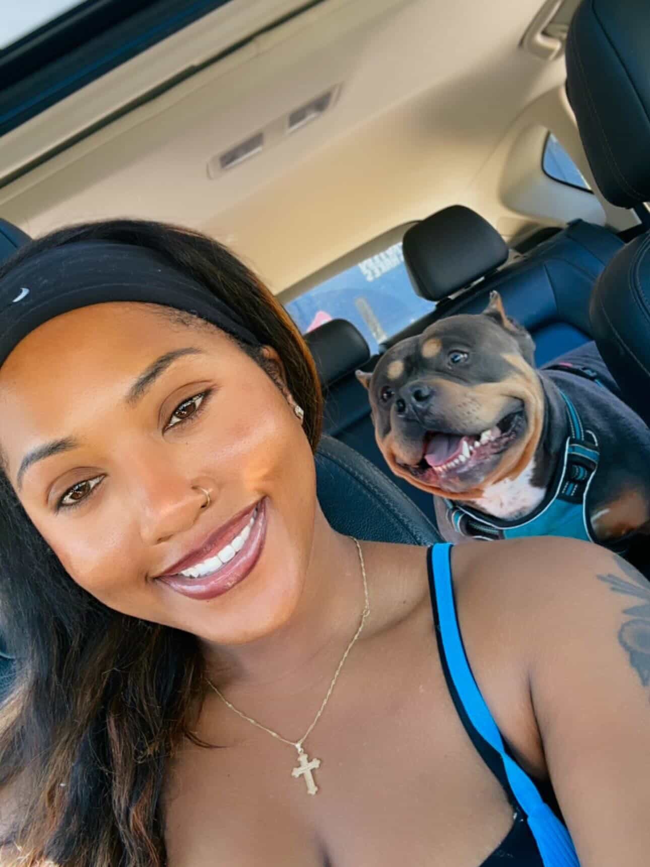 💙 @jennyb33_ 💙
•
•
#BlackWomenLoveDogs