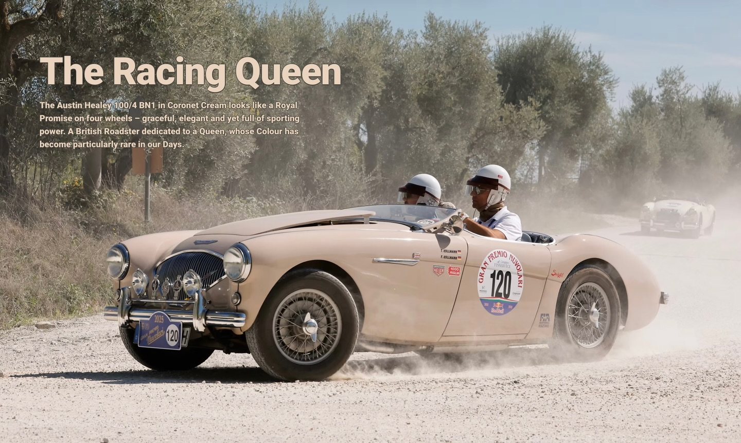 Meet the „Racing Queen“ on our Website 👑✨
This isn’t just another classic car. It’s a 1953 Austin Healey 100/4 BN1 wearing a piece of royal history: the original „Coronet Cream“ color. This special shade was created to celebrate the coronation of Queen Elizabeth II. And Donald Healey brought this colour to his 100/4 model as a limited edition. Here is the mind-blowing part: out of the original limited run, only 15 vehicles worldwide are still registered with this special paint finish today. 🤯
This matching-numbers survivor has seen it all, from its birth on December 16, 1953, to rallying on the gravel roads of the Mille Miglia.
We are incredibly excited to announce that the full story of this rare British roadster now has a home!
👉 Discover the history, the color, and the events at www.racingqueen1953.com (Link in bio!)
And if you Like the car, please leave a Like! ❤️
#AustinHealey #ClassicCars #VintageCar #CoronetCream #CarHistory @austin_healey_magazine @a_h_c_g @austin_healey_club_belgium @austinhealeyswitzerland @austinhealey.bavaria @ahc_of_japan @thamesvalleyaustinhealeyclub