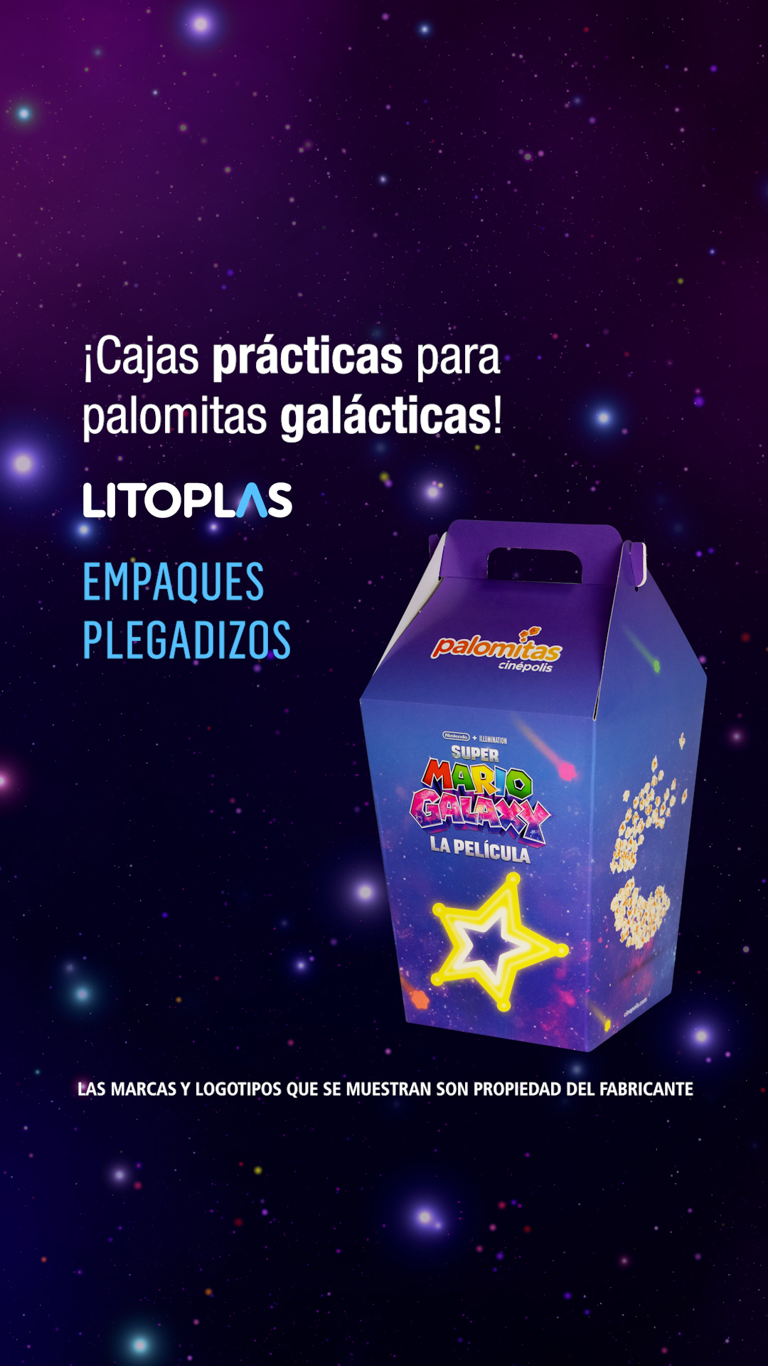 Diseñada para viajar entre órbitas, estrellas y mundos imposibles.
Una pieza donde creatividad, volumen y experiencia se encuentran antes de que inicie la función. ✨🎬📦 @cinepolismx
www.litoplas.com.mx
WA: +52 55-4386-2640
#Litoplas #PackagingDesign #DiseñoDeEmpaque #BrandExperience #SuperMarioGalaxy #Cinepolis #MarioBross