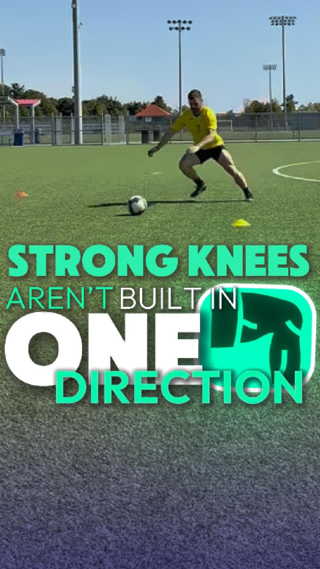 A lot of rehab and training starts with movements in a single plane — and that’s completely fine in the beginning.
It helps build strength, control, and confidence.
But most sports don’t happen in straight lines.
Running, cutting, changing direction, and reacting to opponents all place different demands on the knees.
If you never train those movements, your body isn’t fully prepared for them when the game speeds up.
Adding multi-directional work helps your knees become more adaptable, more resilient, and better able to handle the unpredictable nature of sport.
Strength is important — but versatility is what keeps you moving well.