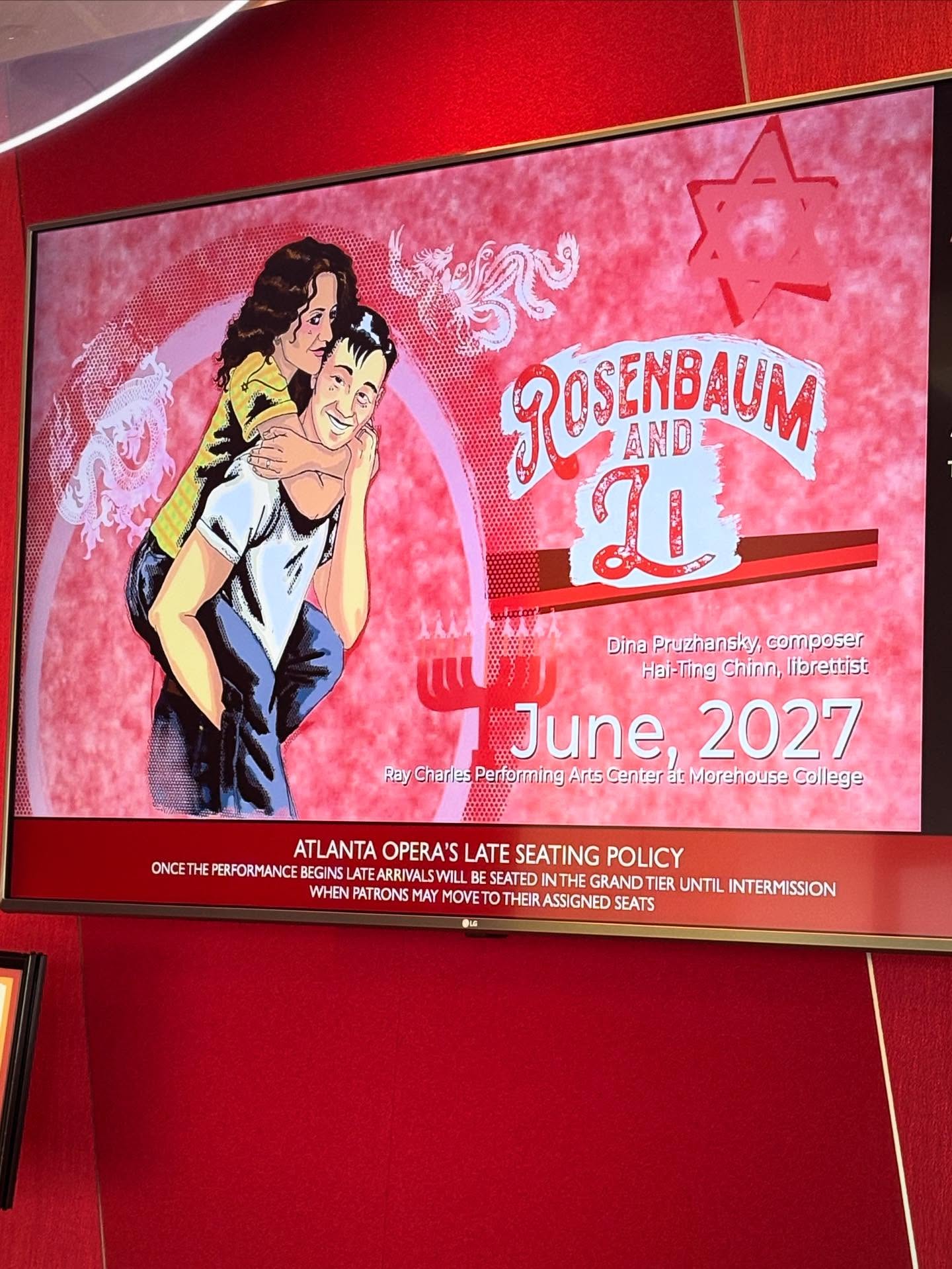 Just signed my contract, so I am excited to share that I will be workshopping the role of Mina “M’nucha” Rosenbaum in Rosenbaum and Li at Atlanta Opera this June. Composer Dina Pruzhansky and librettist Hai-Ting Chinn were the 2025 winners of the 96-Hour Opera Project, and I can’t wait to be a part of shaping this piece as they prepare for its premiere in 2027 (pictured!).
Also, I’m thrilled that somebody finally thinks I’m old enough to play the mom! Thank you for this opportunity, @theatlantaopera and @musiclover85 !
#AtlantaOpera #JewishOpera #Workshop #96HourOperaProject