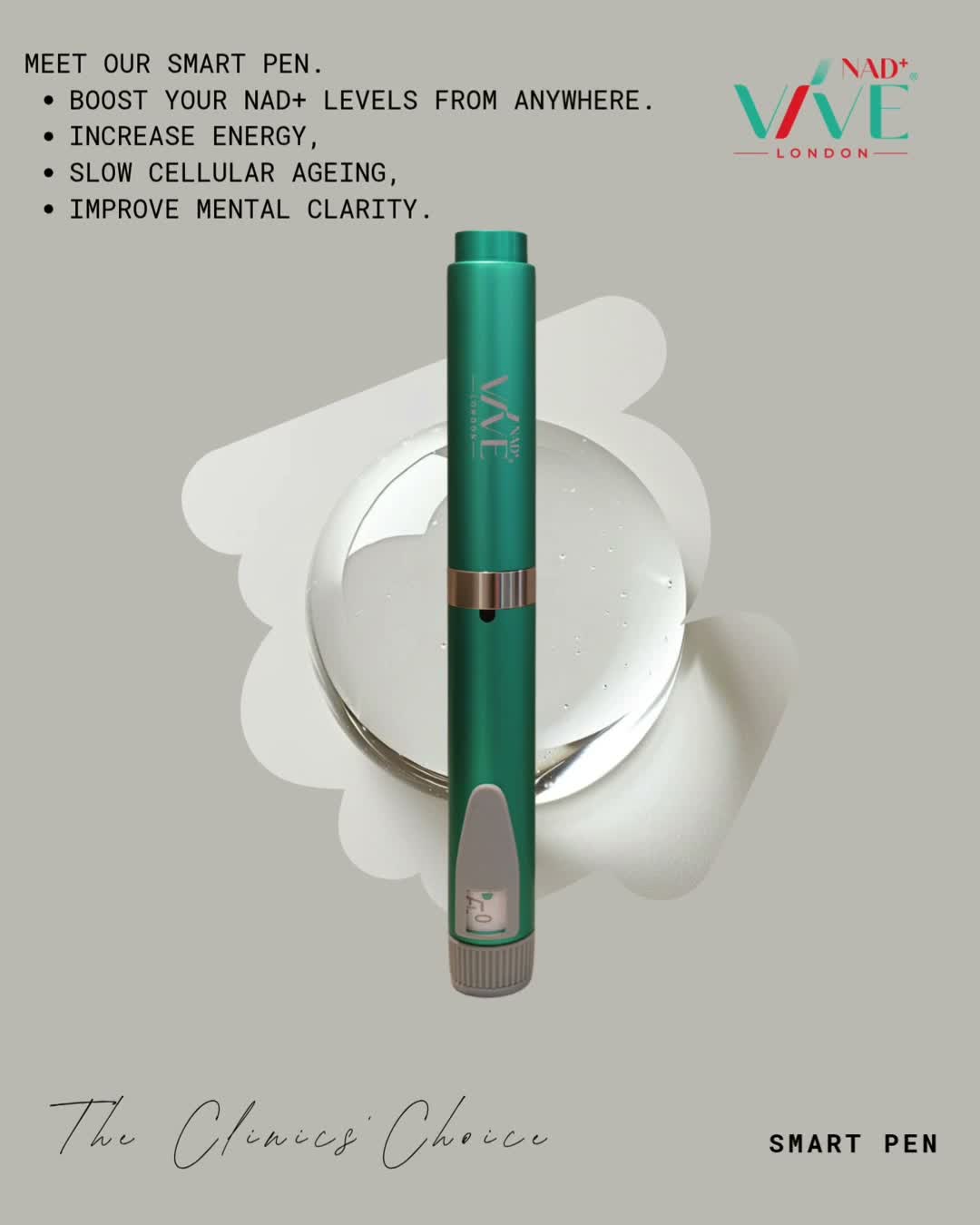 Meet our smart pen.
Order yours today at insideoutbiotech.com
#vivenad #nadplus #aesthetics #biohacking