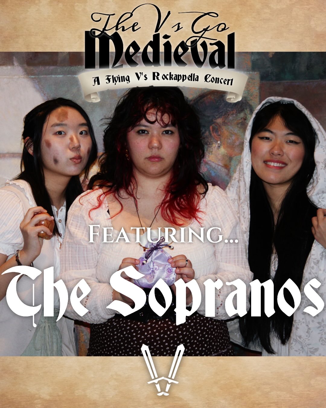 Finally… THE SOPRANOS💖 Isn’t Friday night just the BEST time to hear all the wonderful harmonies? We are just as excited as you are for our spring concert‼️🔥
🎶Flying V’s Fall Concert
📅Friday, October 31st at 7:30pm
📍University Chapel
🎟️$7 Student, $12 General
Venmo @flyingvsuva for a ticket!