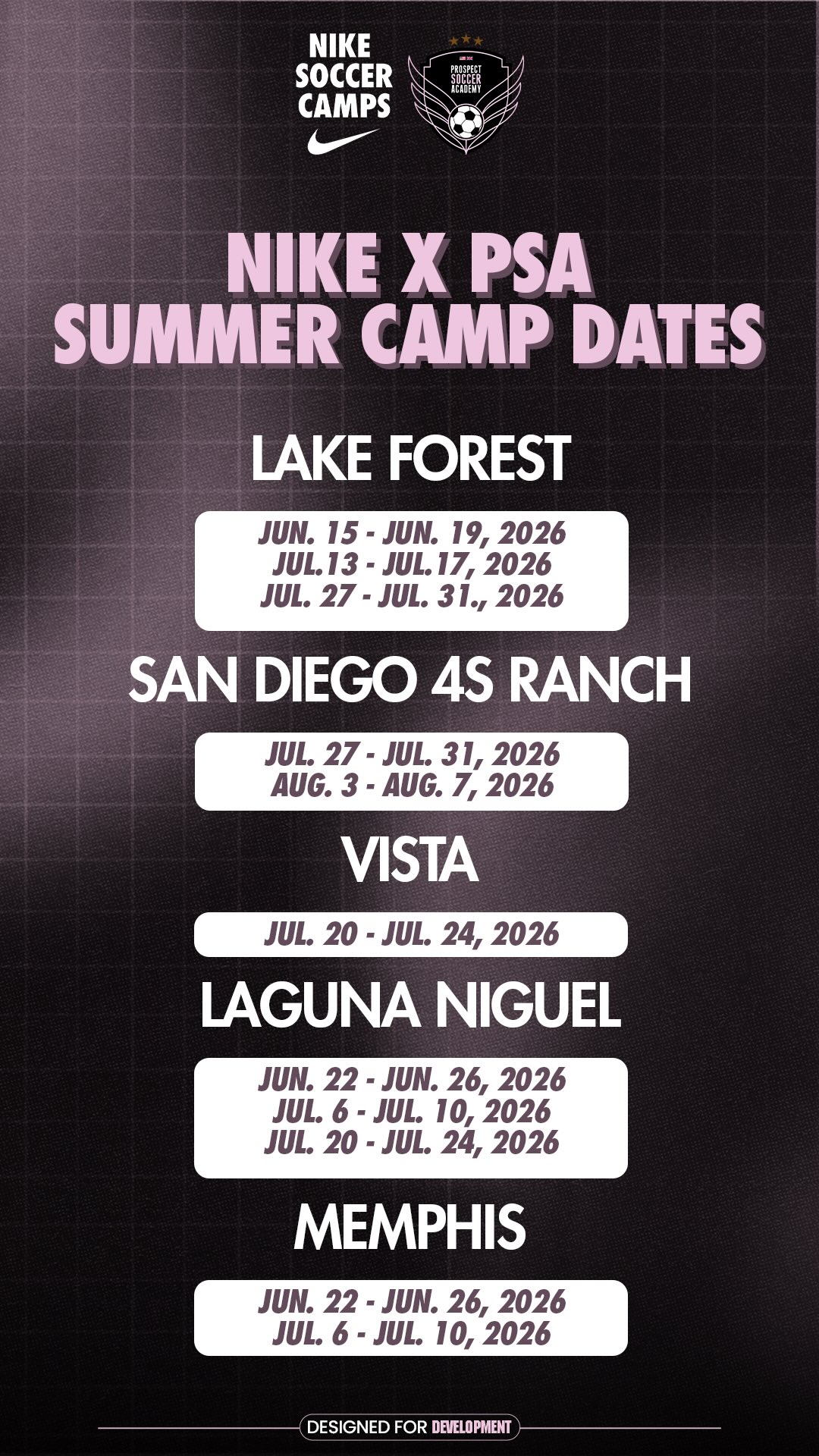 SUMMER 2026 🥇 🏆
This is what summer should look like.
Ball mastery. Confidence. Repetition. Growth. Fun
Summer Camps 2026 are now open.
Link In Bio!