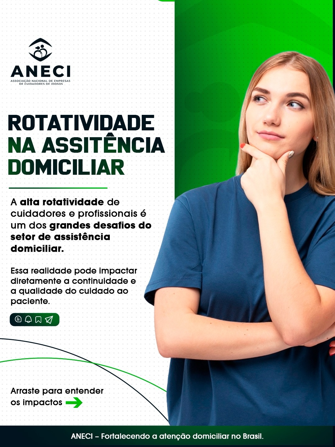 A alta rotatividade de profissionais na assistência domiciliar é um dos maiores desafios enfrentados pelas empresas do setor.
E seus impactos vão muito além da operação: afetam diretamente a qualidade do cuidado, a segurança do paciente e a confiança das famílias.
A troca constante de cuidadores dificulta a criação de vínculo, prejudica a comunicação entre equipes e compromete a continuidade do atendimento — elementos essenciais nesse tipo de serviço.
Reduzir esse problema exige estratégia:
✔️ Valorização e capacitação dos profissionais
✔️ Gestão eficiente das equipes
✔️ Planejamento estruturado do cuidado
✔️ Integração entre todos os envolvidos
A assistência domiciliar precisa de estabilidade, qualidade e compromisso.
E é nesse contexto que a ANECI atua: fortalecendo empresas e elevando o padrão do setor no Brasil.
📲 Fortaleça sua empresa. Fortaleça o setor.
#AssistenciaDomiciliar #Gestao #Saude