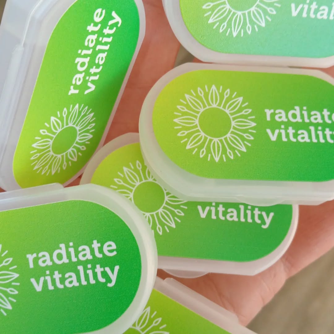 Mini pill box going out with online orders as well as a pen
Hopefully it makes someone day 🙂
www.radiatevitality.net
