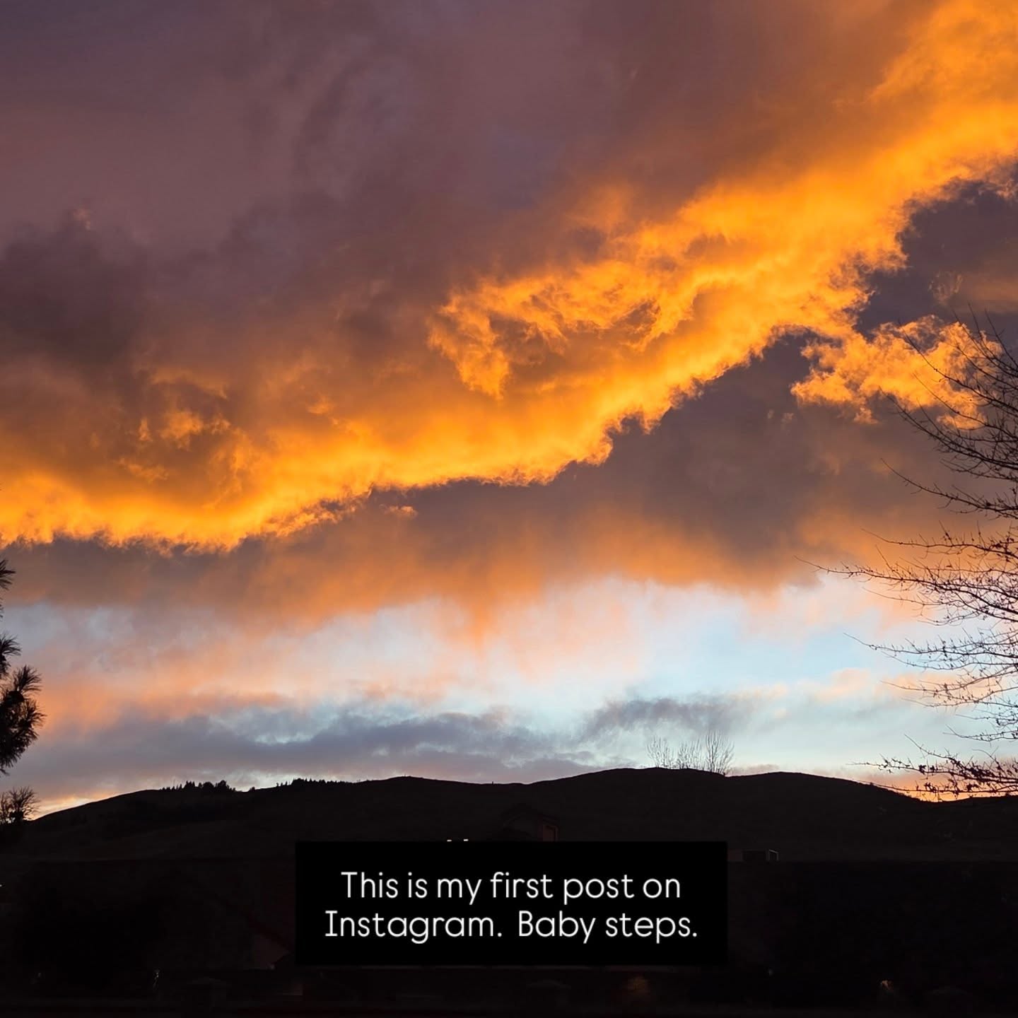 The sky last night. Unromantically, right above Value Village. Instagram is prompting me to add Benson Boone, so there you go, I will!